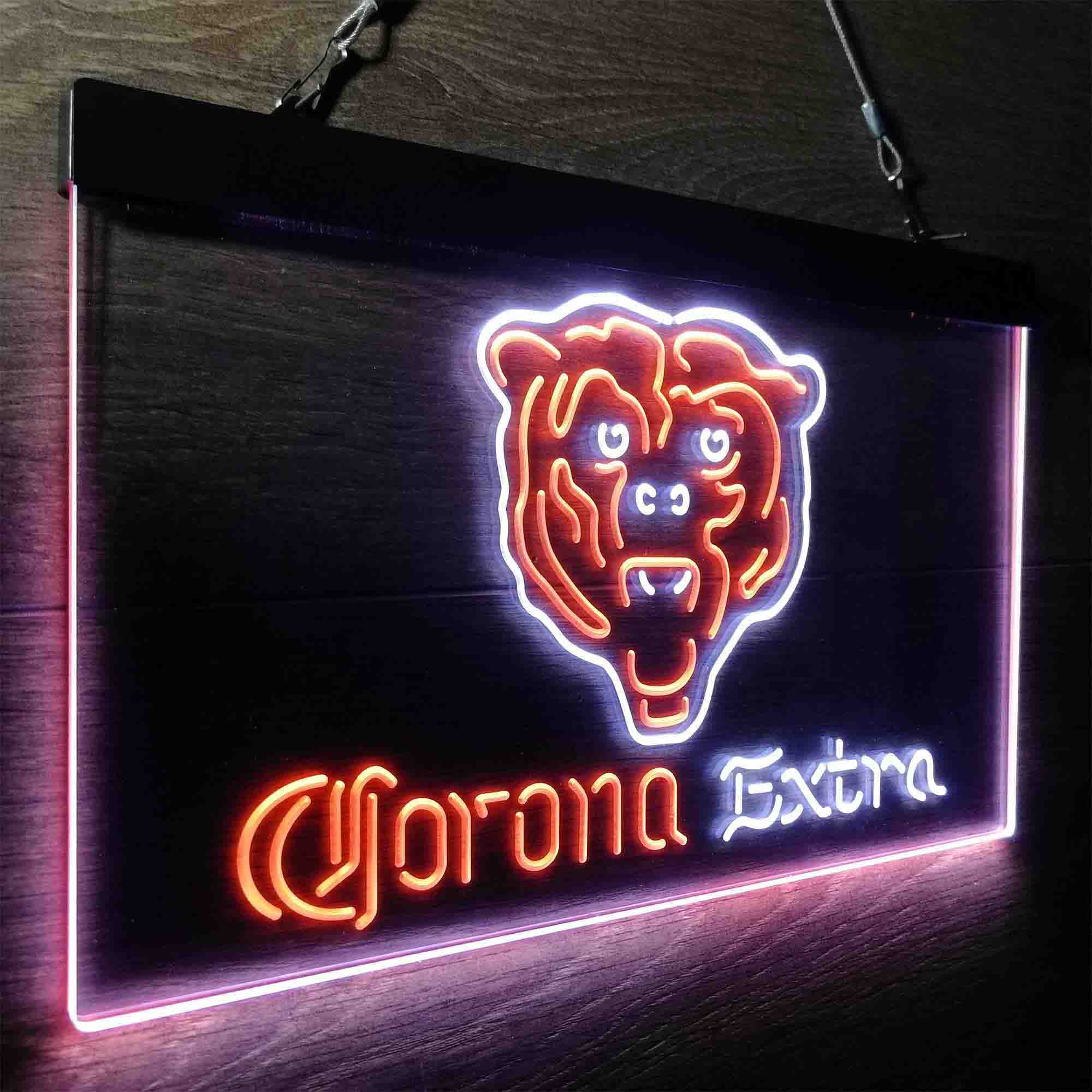 Chicago Bears Corona Extra Neon-Like LED Sign - ProLedSign