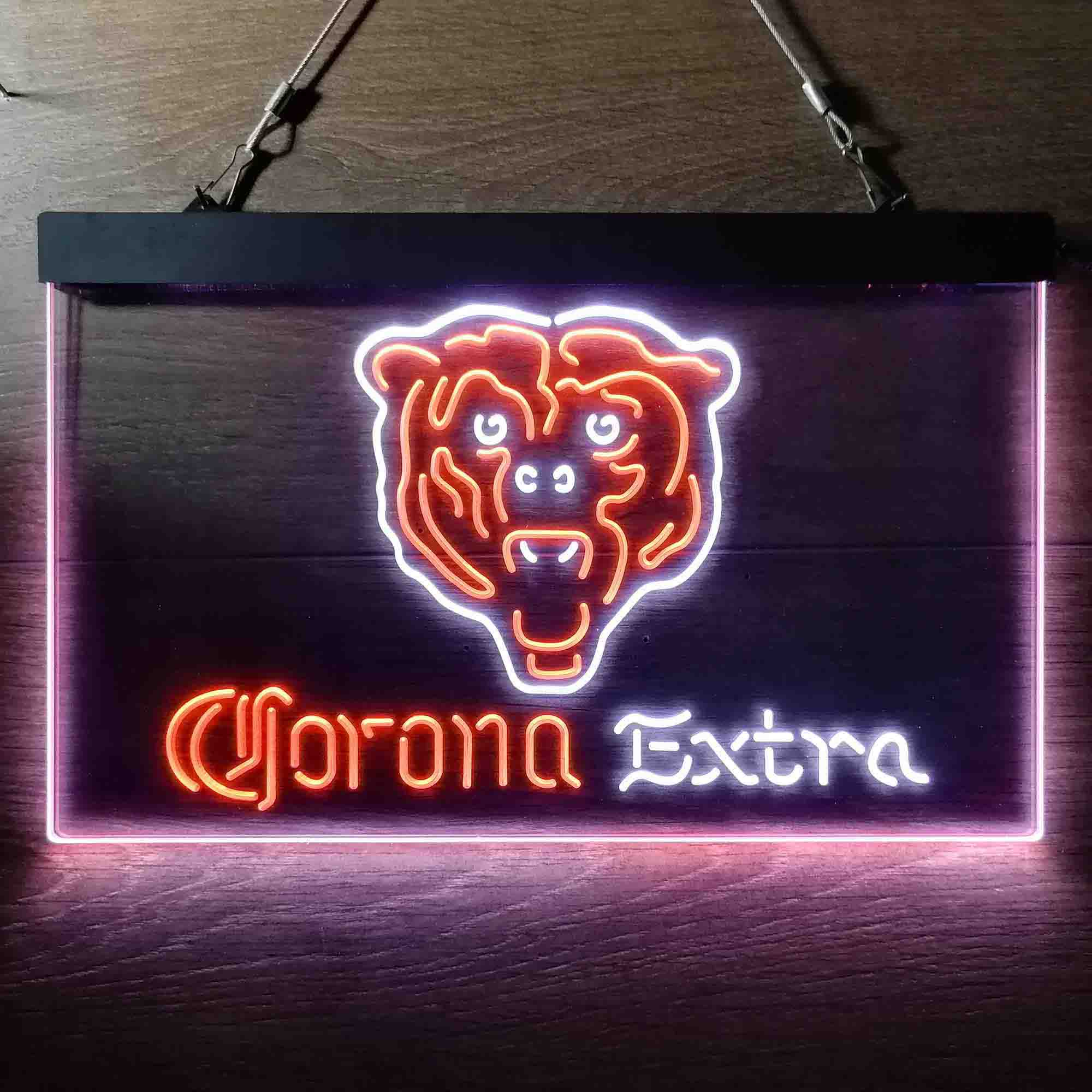 Chicago Bears Corona Extra Neon-Like LED Sign - ProLedSign