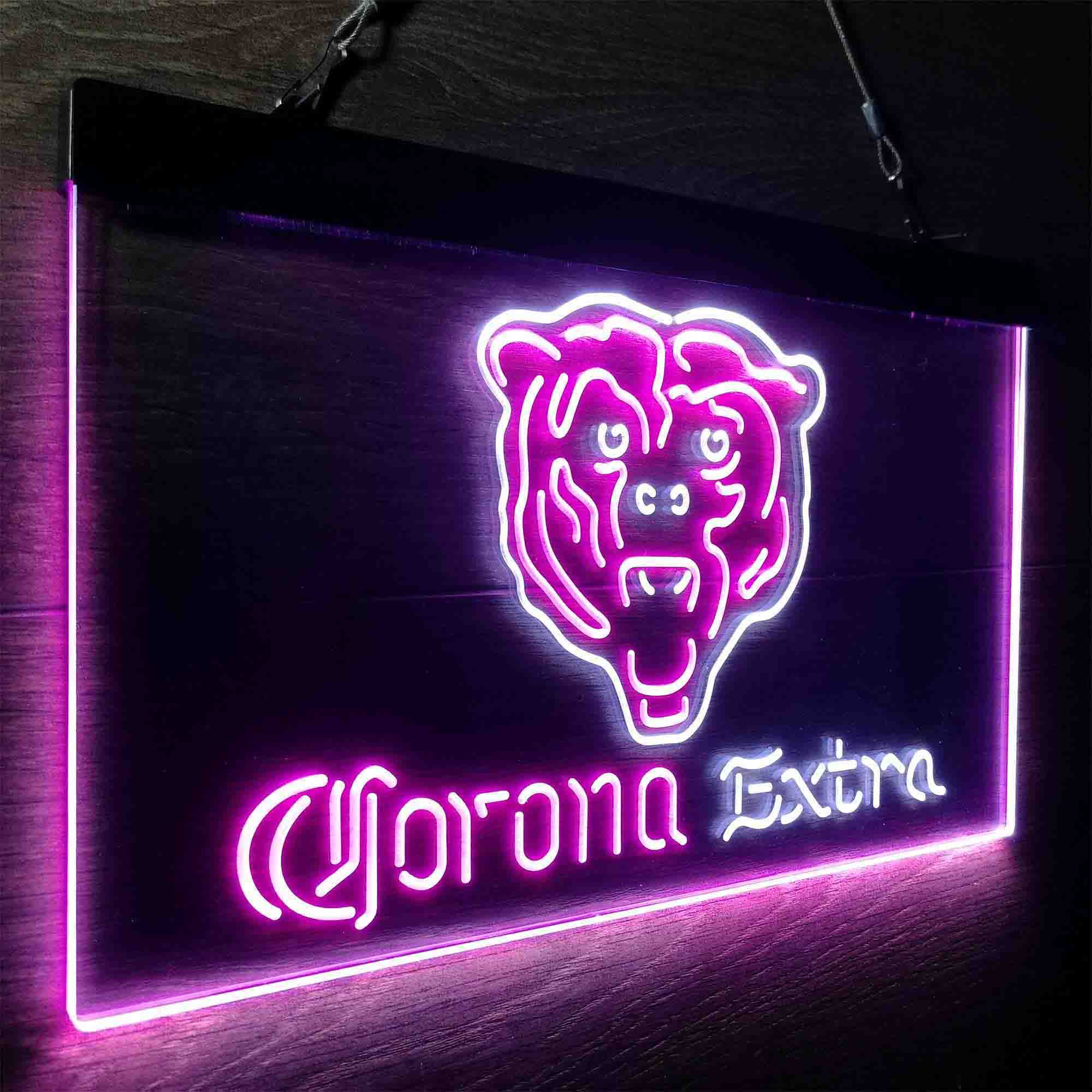 Chicago Bears Corona Extra Neon-Like LED Sign - ProLedSign