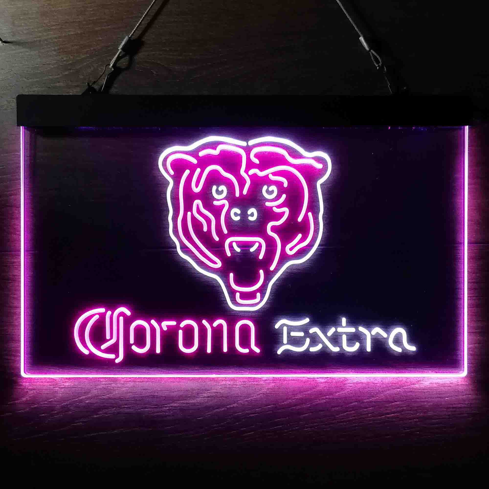 Chicago Bears Corona Extra Neon-Like LED Sign - ProLedSign