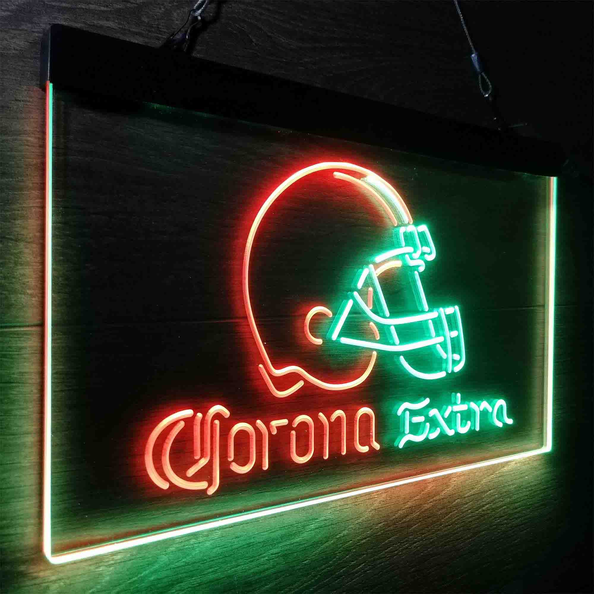 Cleveland Browns Corona Extra Neon-Like LED Sign - ProLedSign