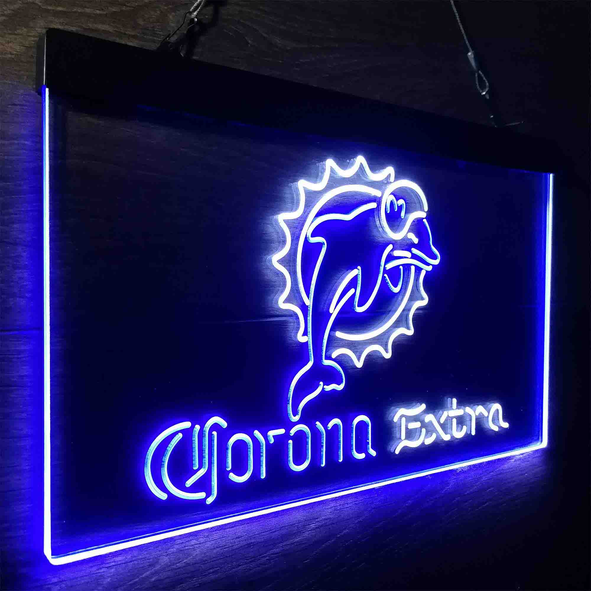 Miami Dolphins Corona Extra Bar Neon-Like LED Sign - ProLedSign