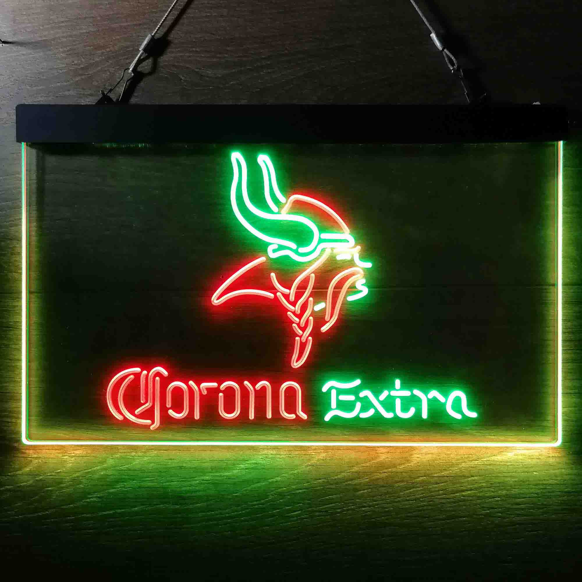 Minnesota Vikings Corona Extra Neon-Like LED Light Sign - led lab cave