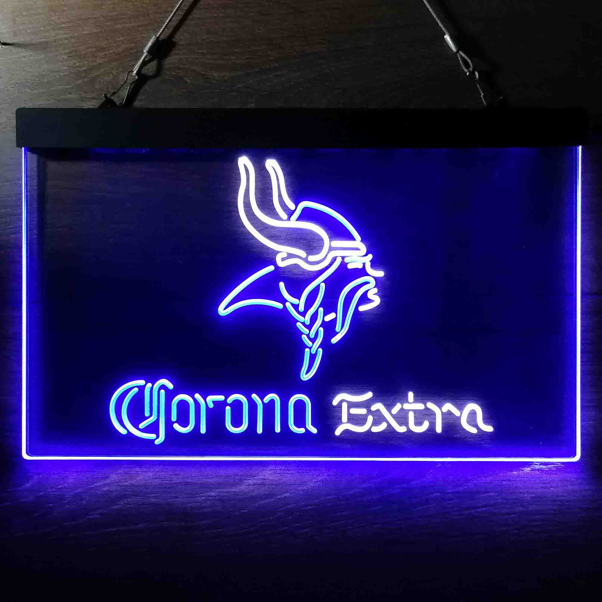 Minnesota Vikings Corona Extra Neon-Like LED Light Sign - led lab cave