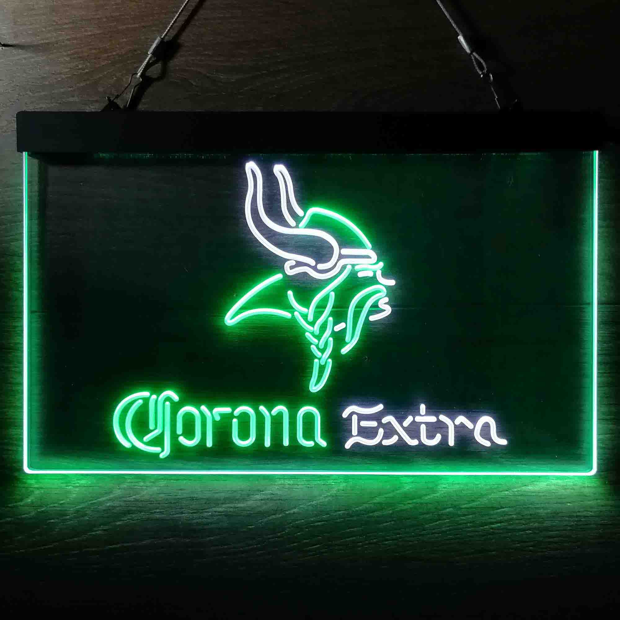 Minnesota Vikings Corona Extra Neon-Like LED Light Sign - led lab cave