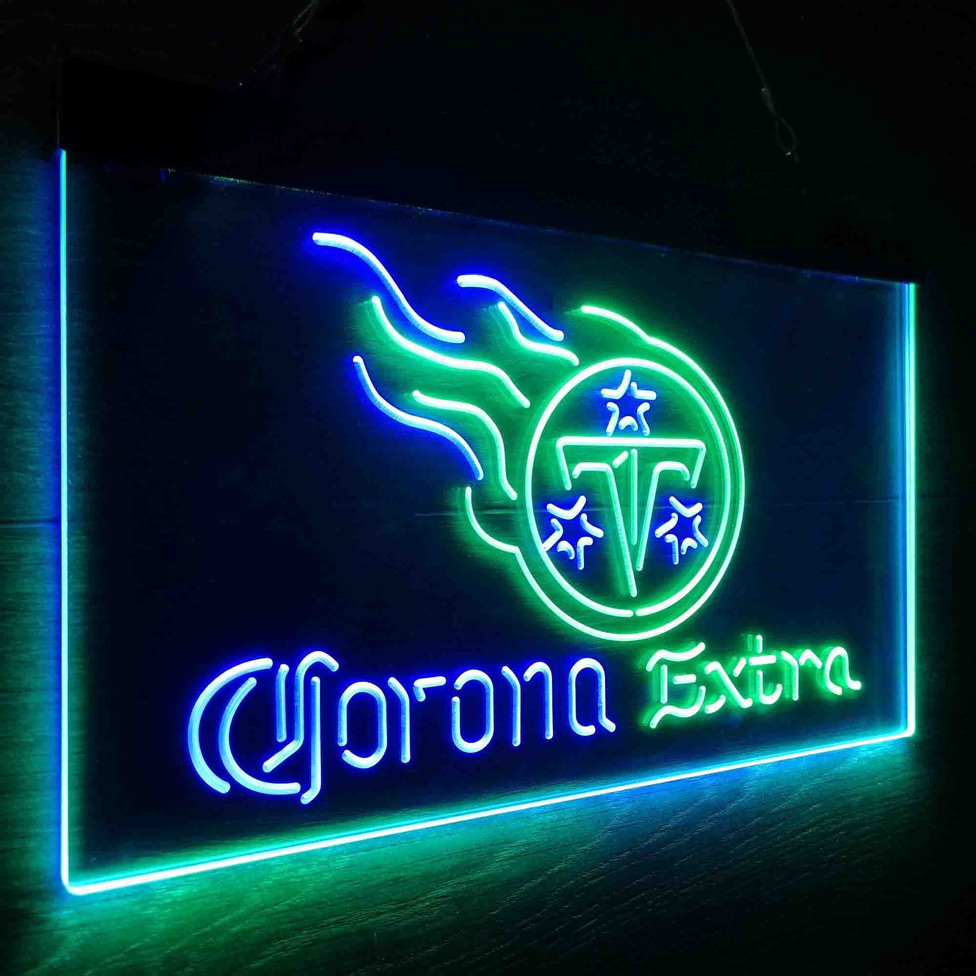 Tennessee Titans Corona Extra Bar Neon-Like LED Sign - ProLedSign