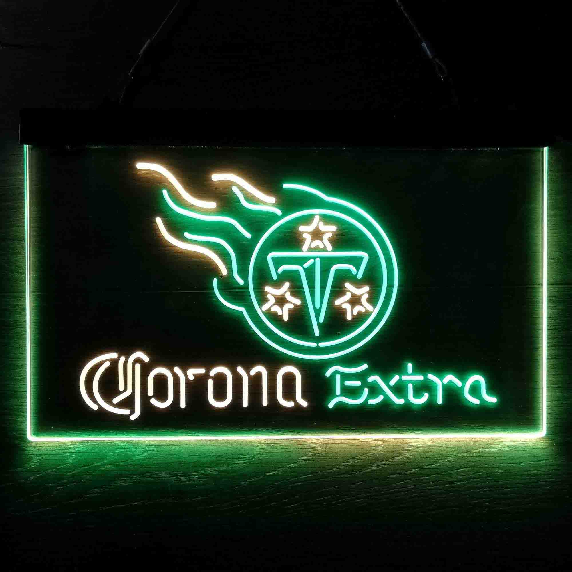 Tennessee Titans Corona Extra Bar Neon-Like LED Sign - ProLedSign