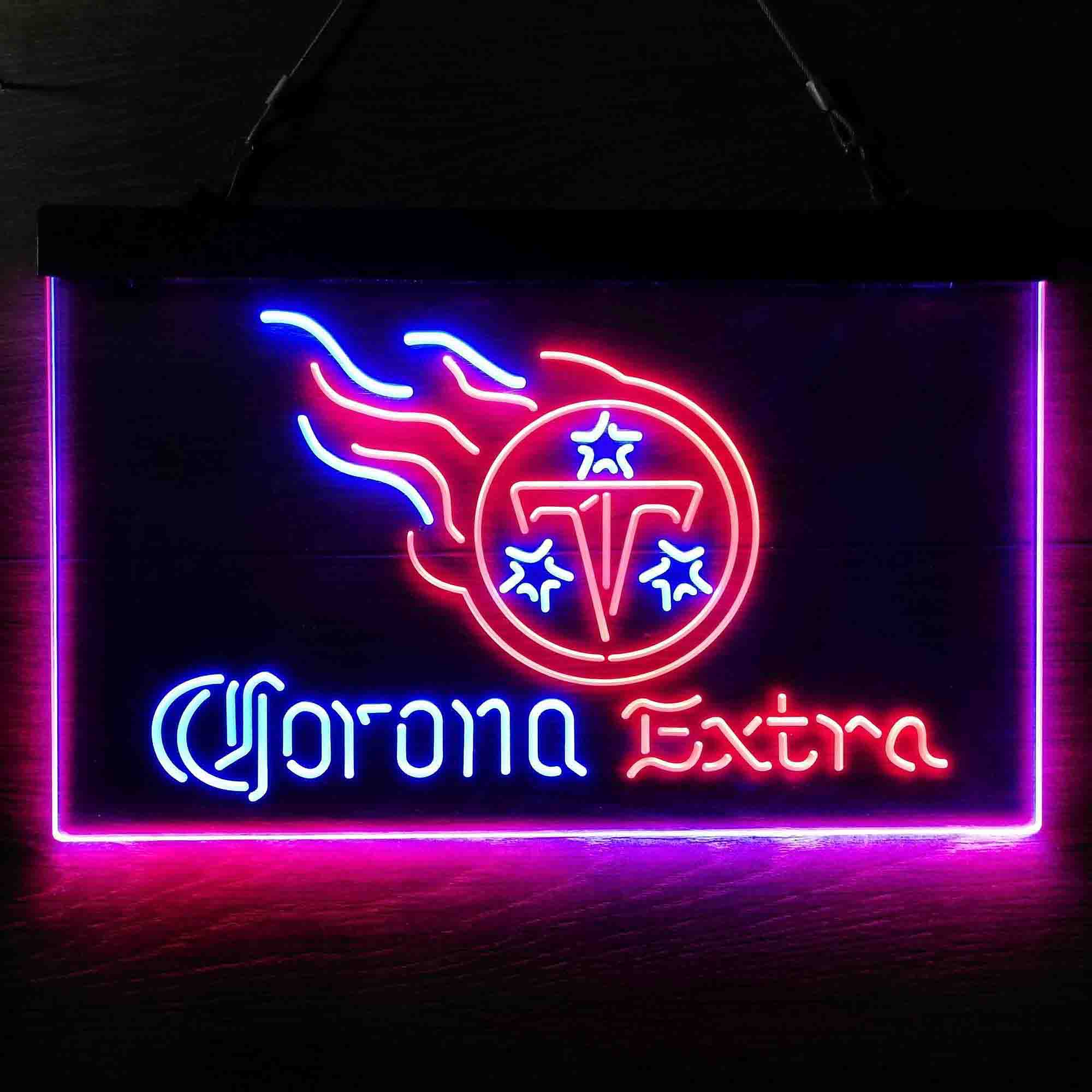 Tennessee Titans Corona Extra Bar Neon-Like LED Sign - ProLedSign