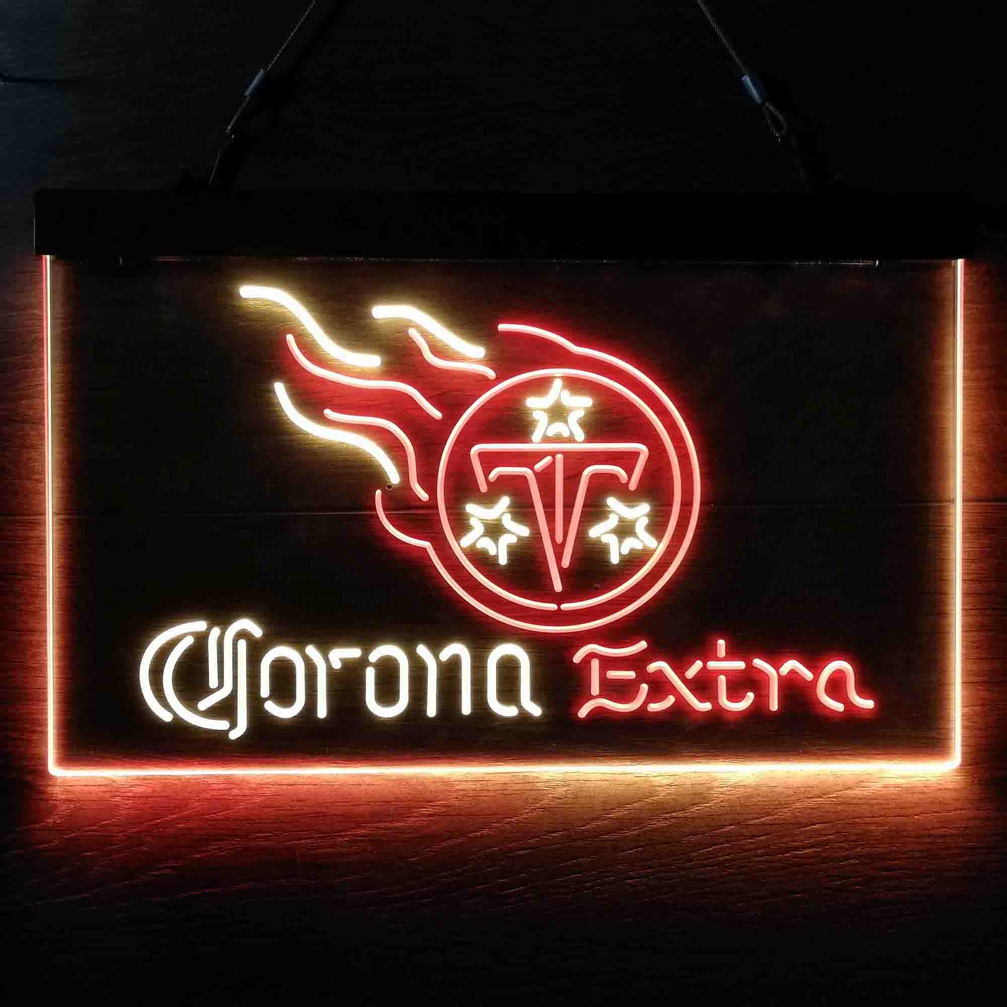 Tennessee Titans Corona Extra Bar Neon-Like LED Sign - ProLedSign