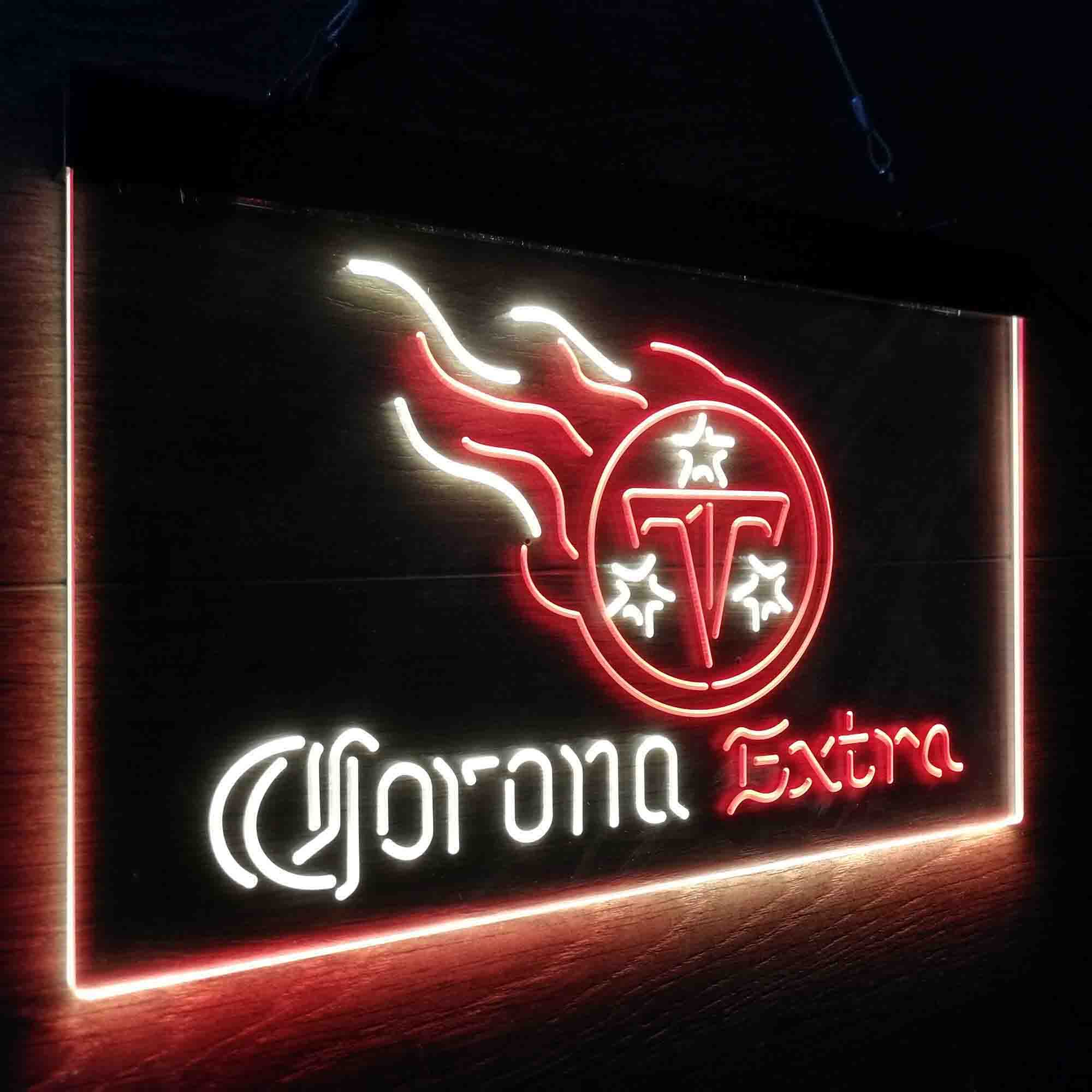 Tennessee Titans Corona Extra Bar Neon-Like LED Sign - ProLedSign