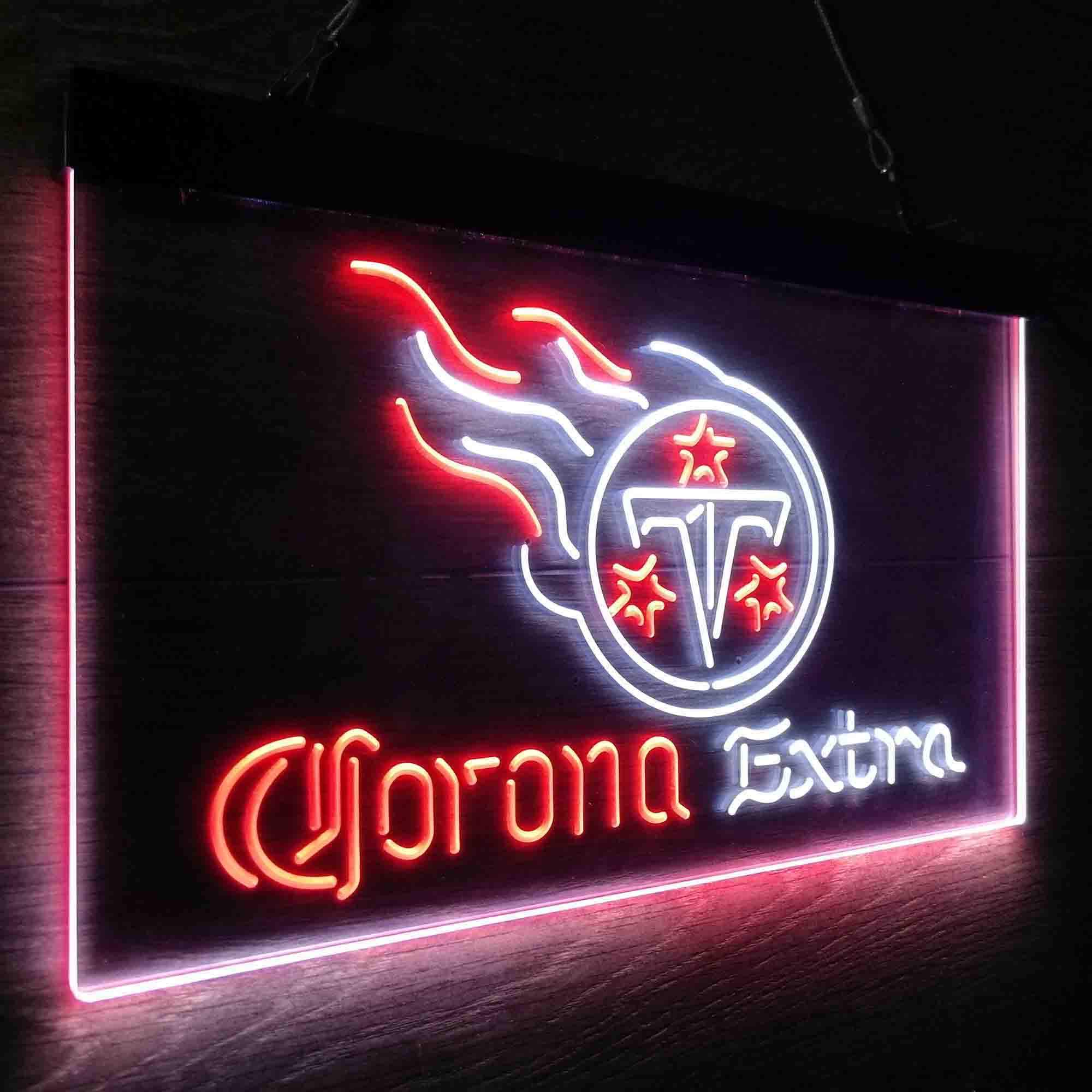 Tennessee Titans Corona Extra Bar Neon-Like LED Sign - ProLedSign