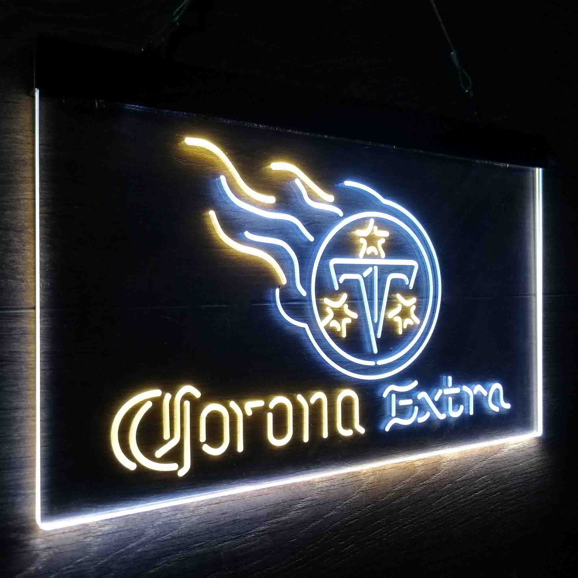 Tennessee Titans Corona Extra Bar Neon-Like LED Sign - ProLedSign