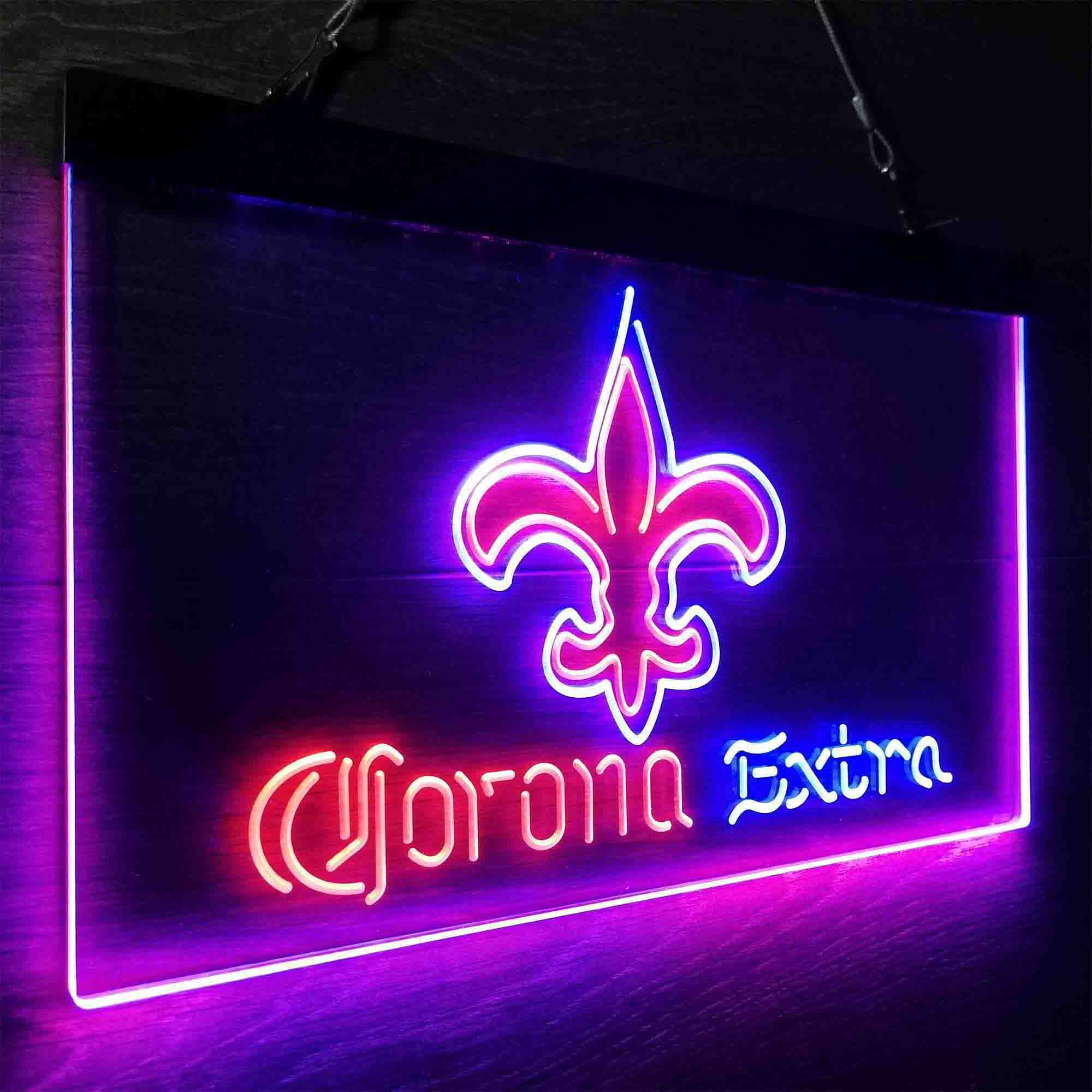 New Orleans Saints Corona Extra Neon-Like LED Sign - ProLedSign