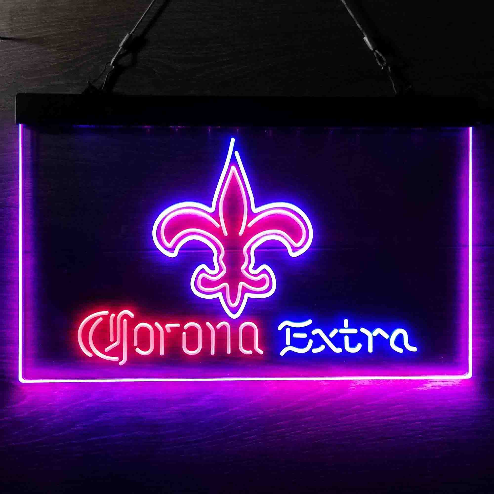 New Orleans Saints Corona Extra Neon-Like LED Sign - ProLedSign