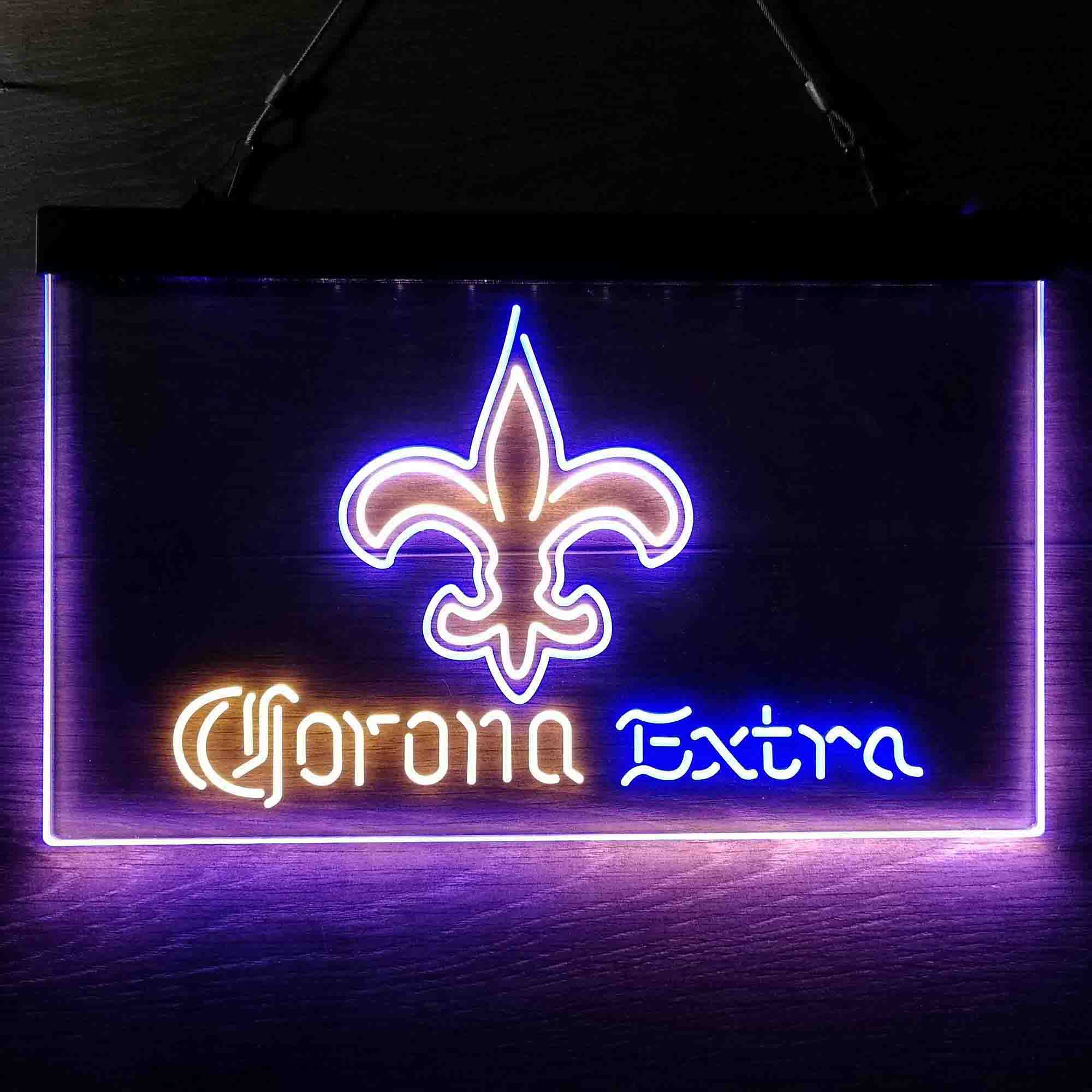 New Orleans Saints Corona Extra Neon-Like LED Sign - ProLedSign