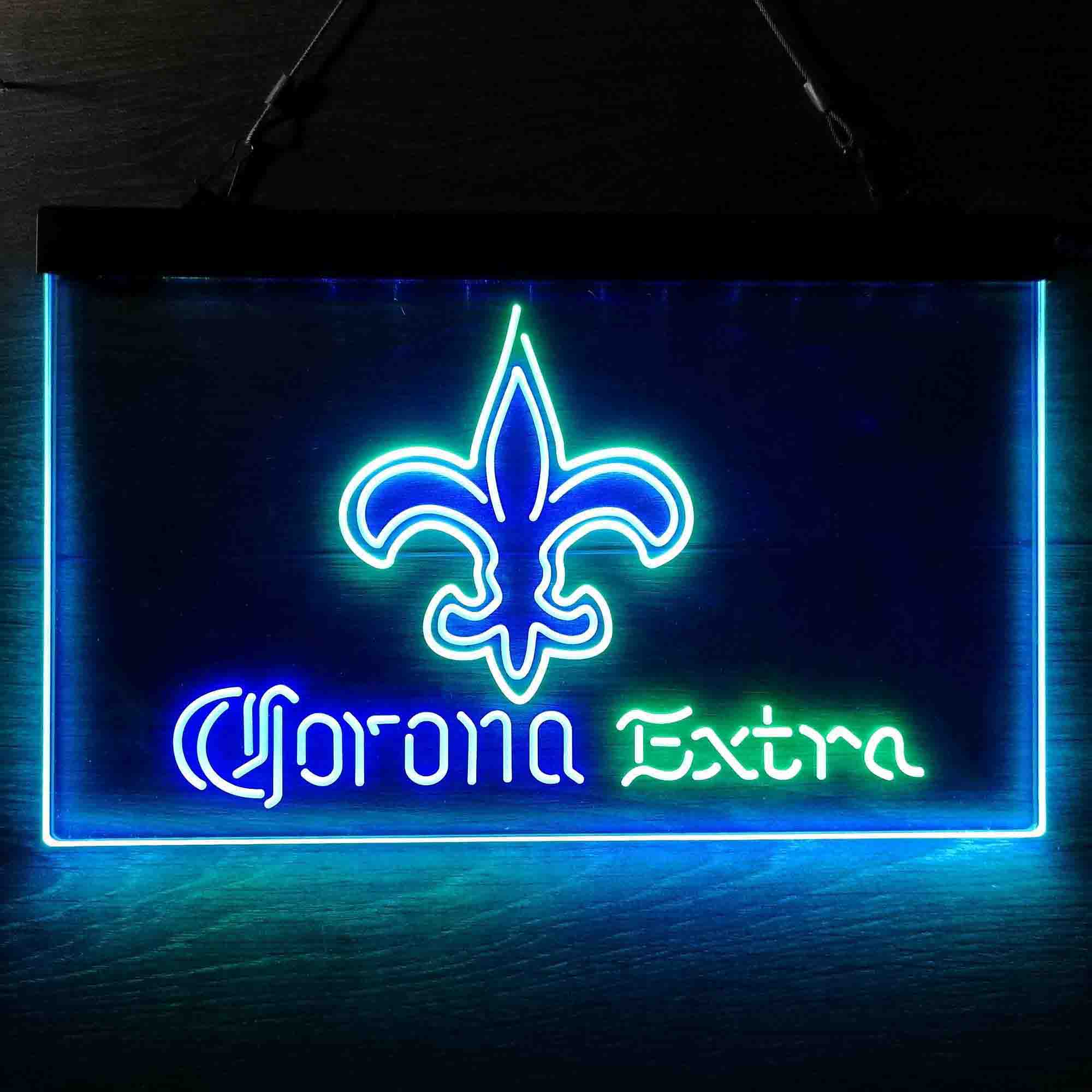 New Orleans Saints Corona Extra Neon-Like LED Sign - ProLedSign