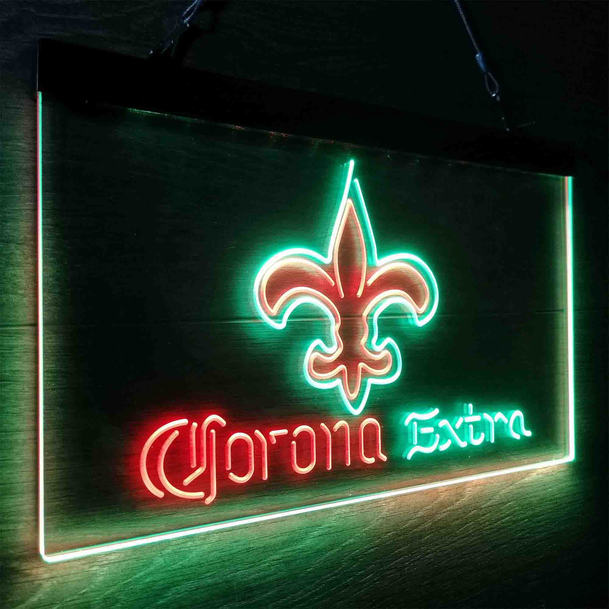 New Orleans Saints Corona Extra Neon-Like LED Sign - ProLedSign