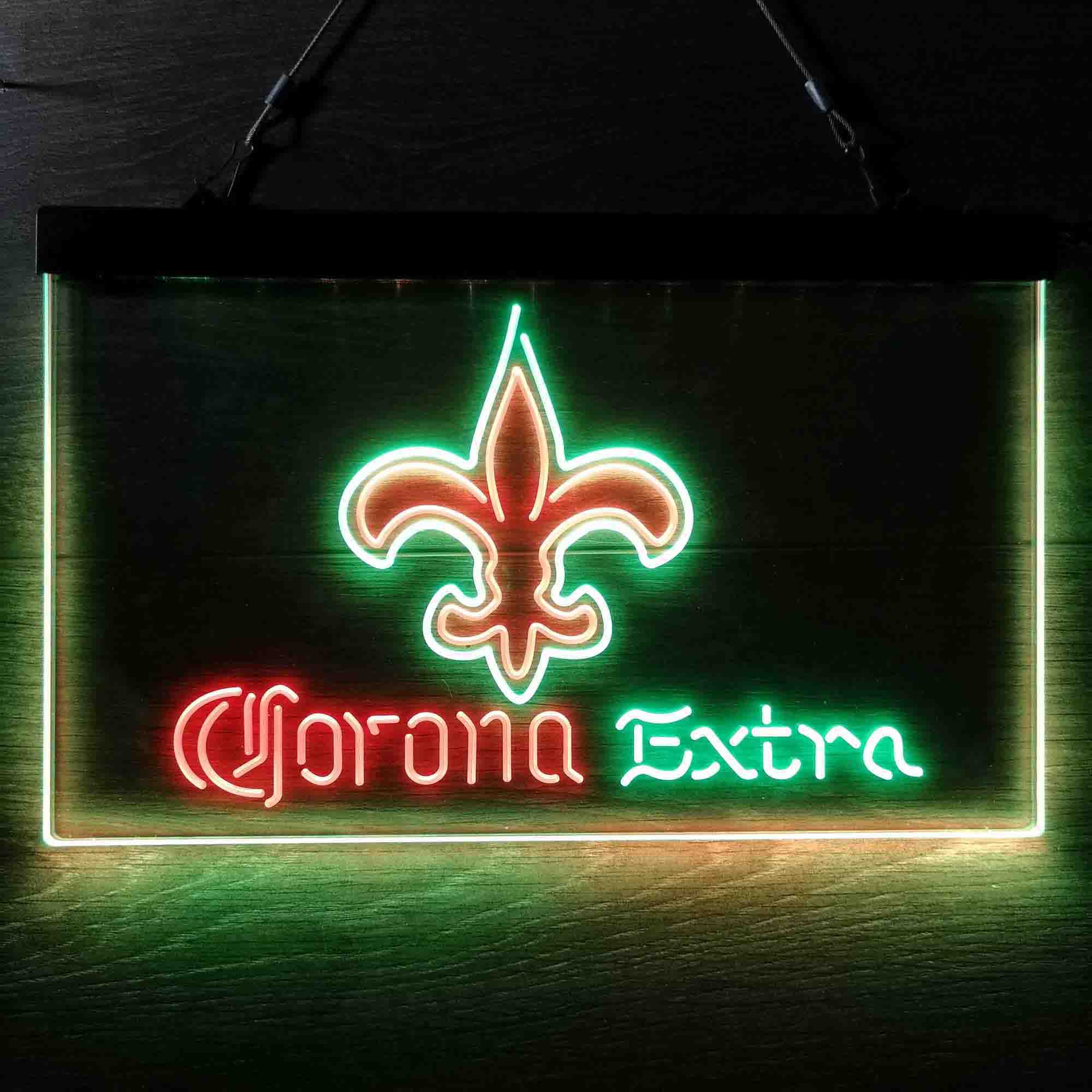 New Orleans Saints Corona Extra Neon-Like LED Sign - ProLedSign