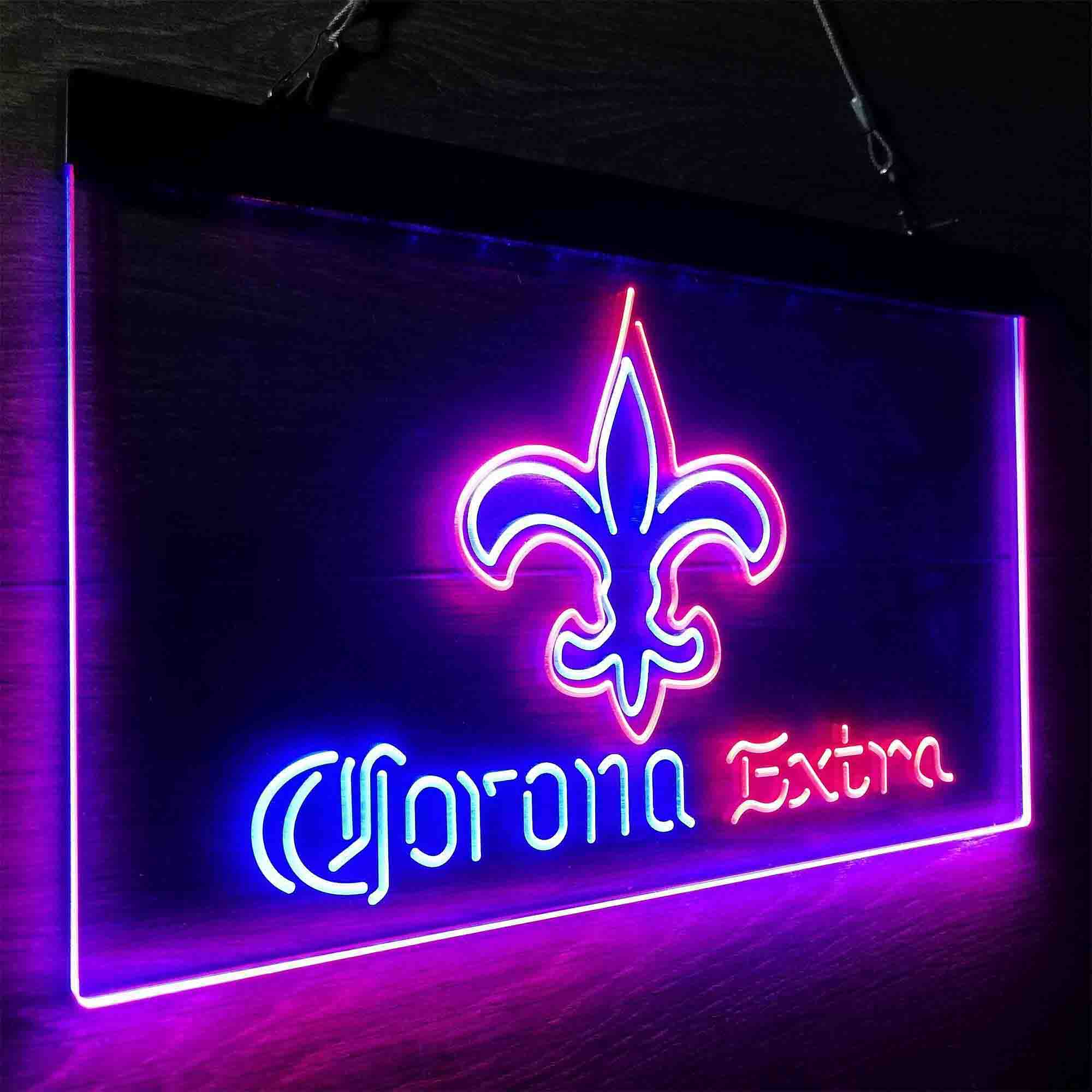 New Orleans Saints Corona Extra Neon-Like LED Sign - ProLedSign