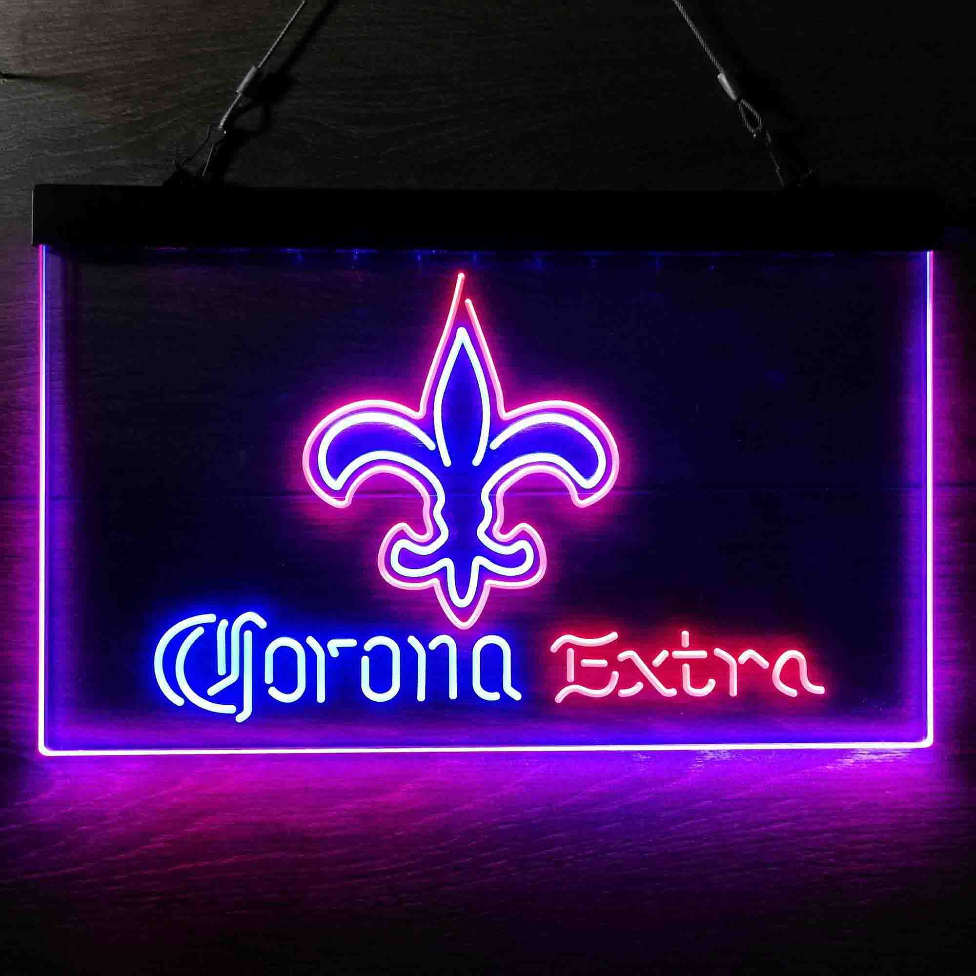 New Orleans Saints Corona Extra Neon-Like LED Sign - ProLedSign