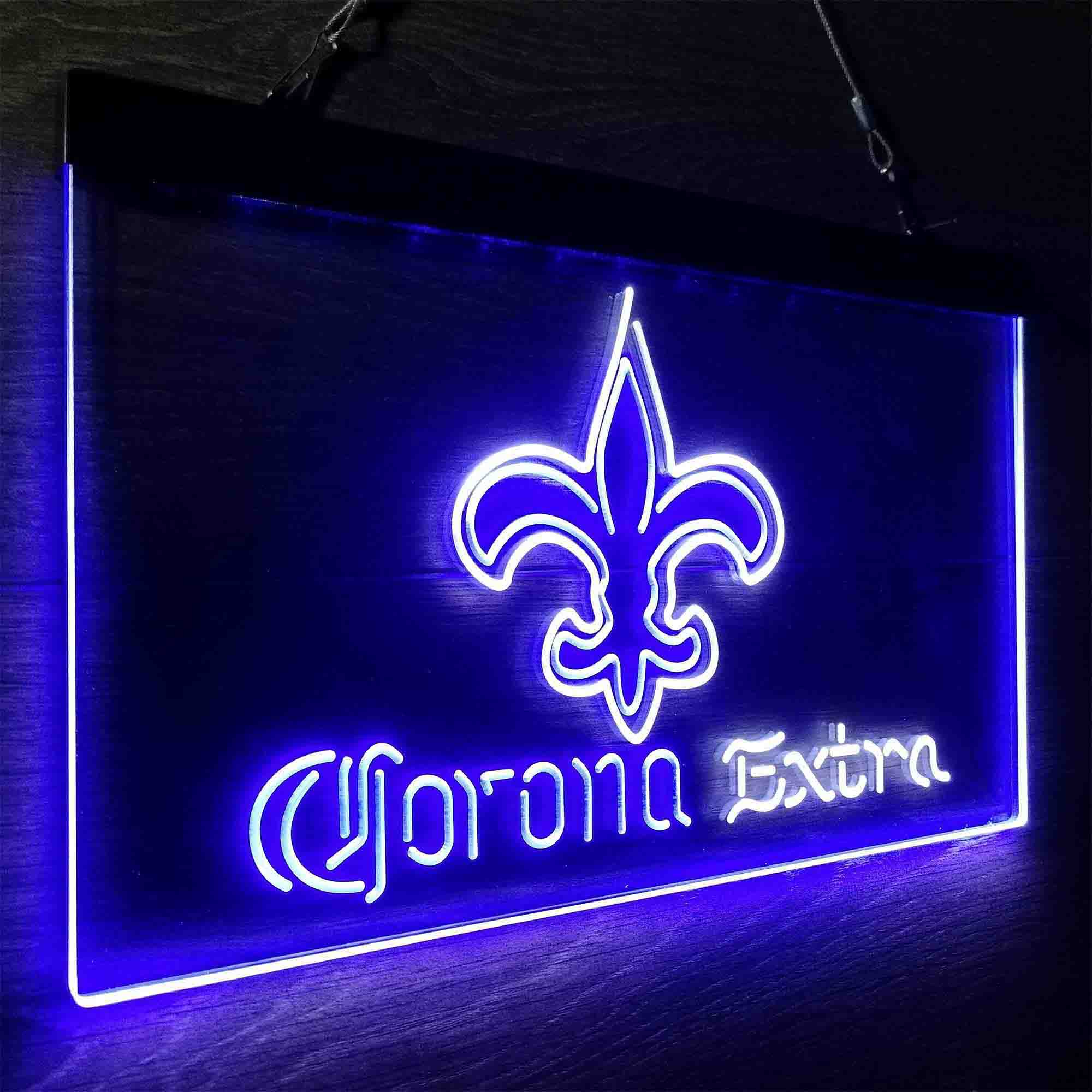 New Orleans Saints Corona Extra Neon-Like LED Sign - ProLedSign