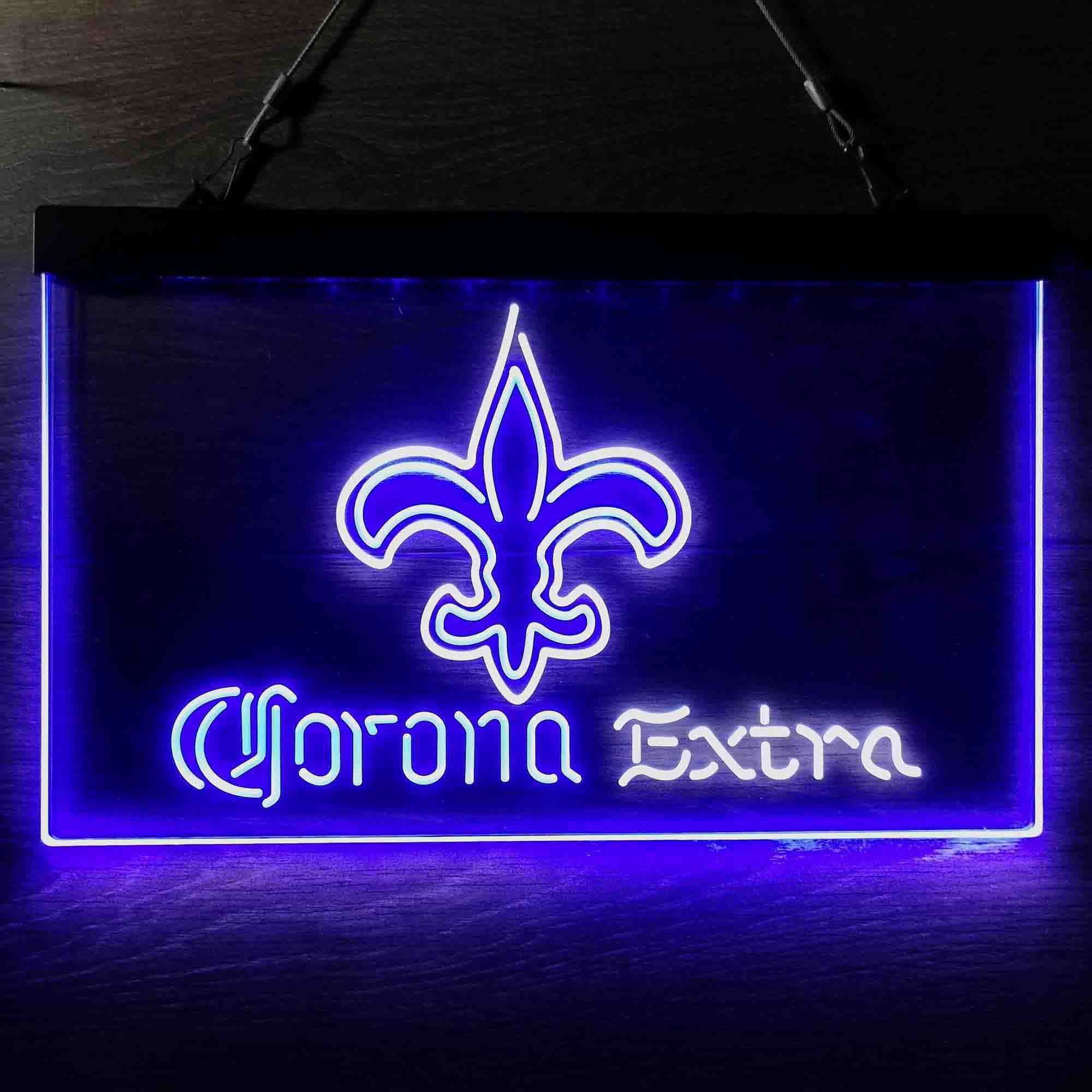 New Orleans Saints Corona Extra Neon-Like LED Sign - ProLedSign