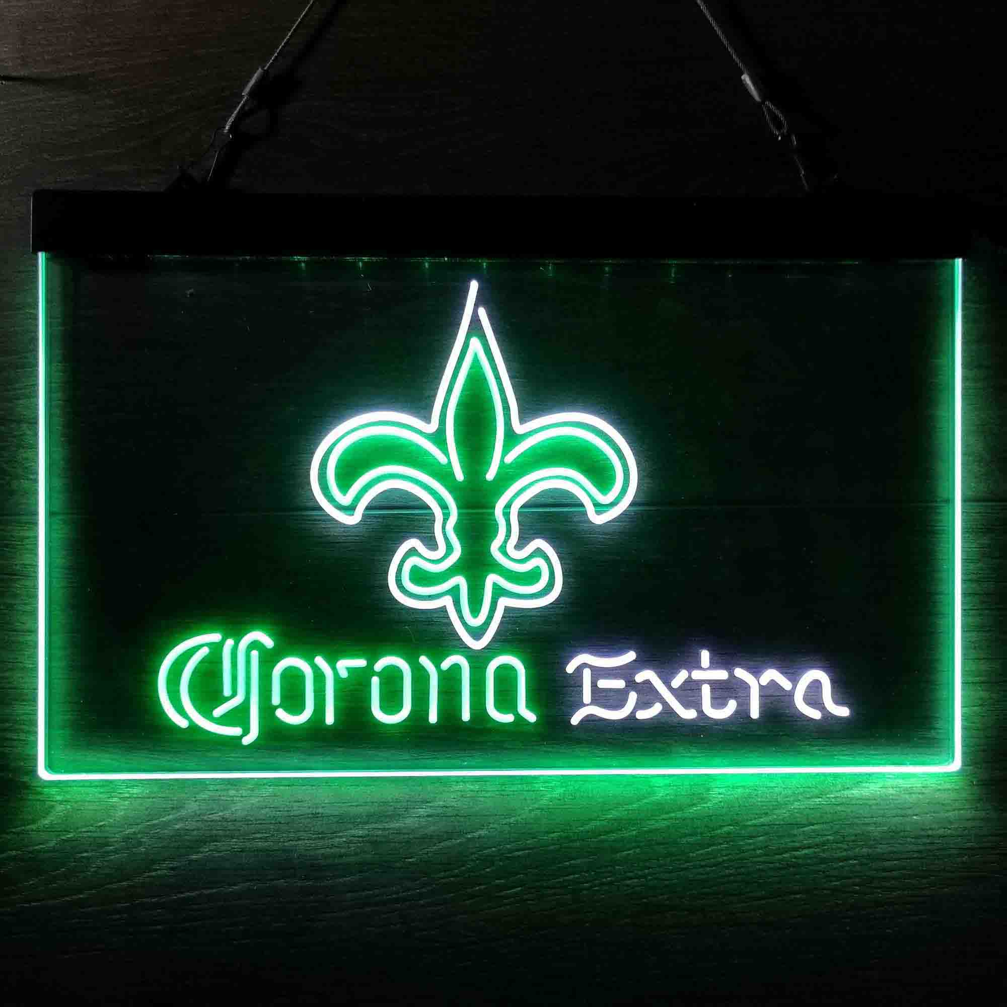 New Orleans Saints Corona Extra Neon-Like LED Sign - ProLedSign