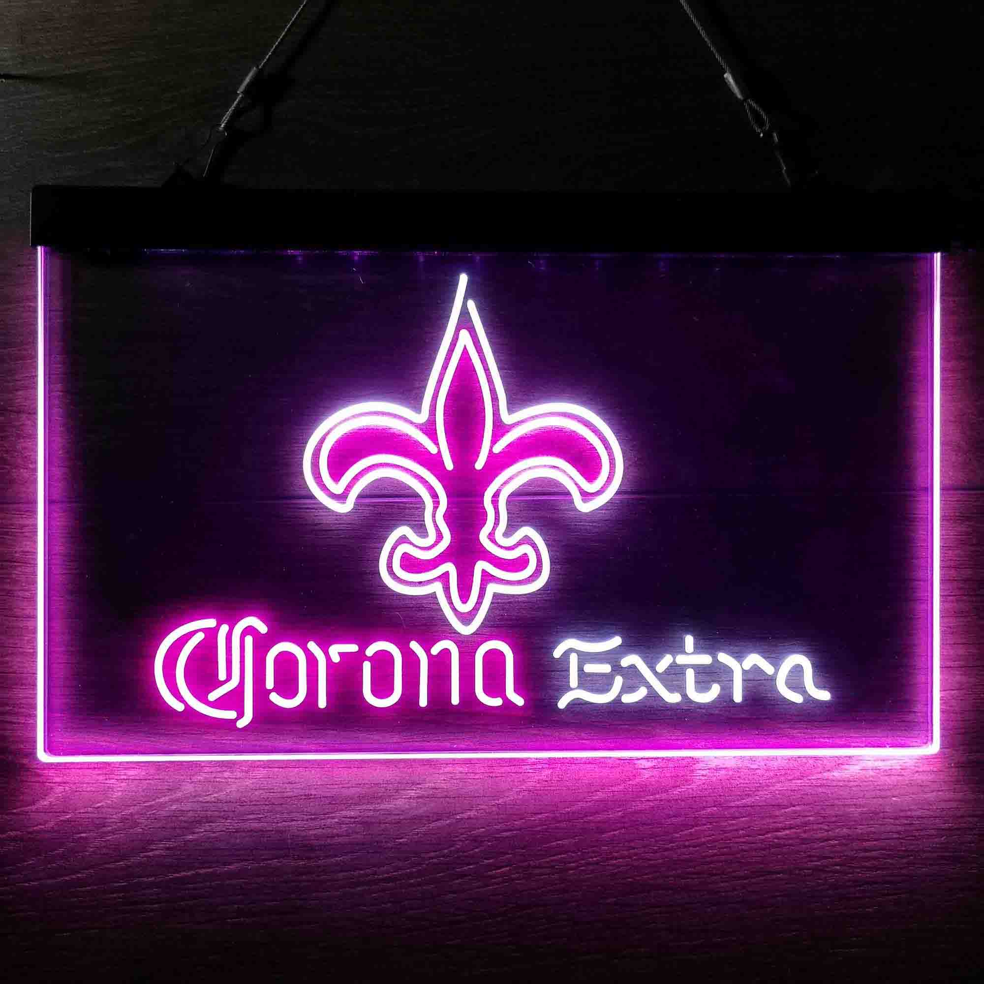 New Orleans Saints Corona Extra Neon-Like LED Sign - ProLedSign