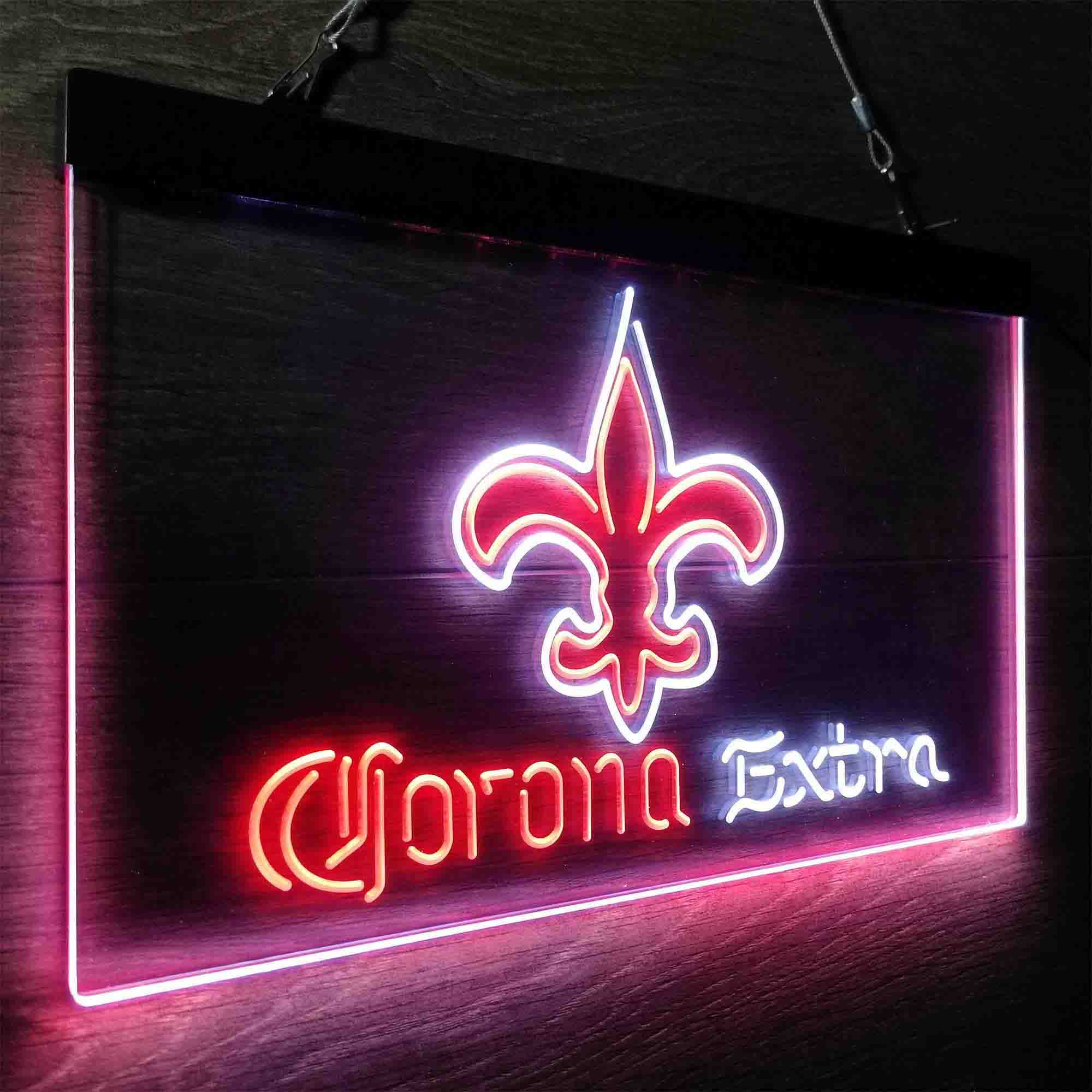 New Orleans Saints Corona Extra Neon-Like LED Sign - ProLedSign