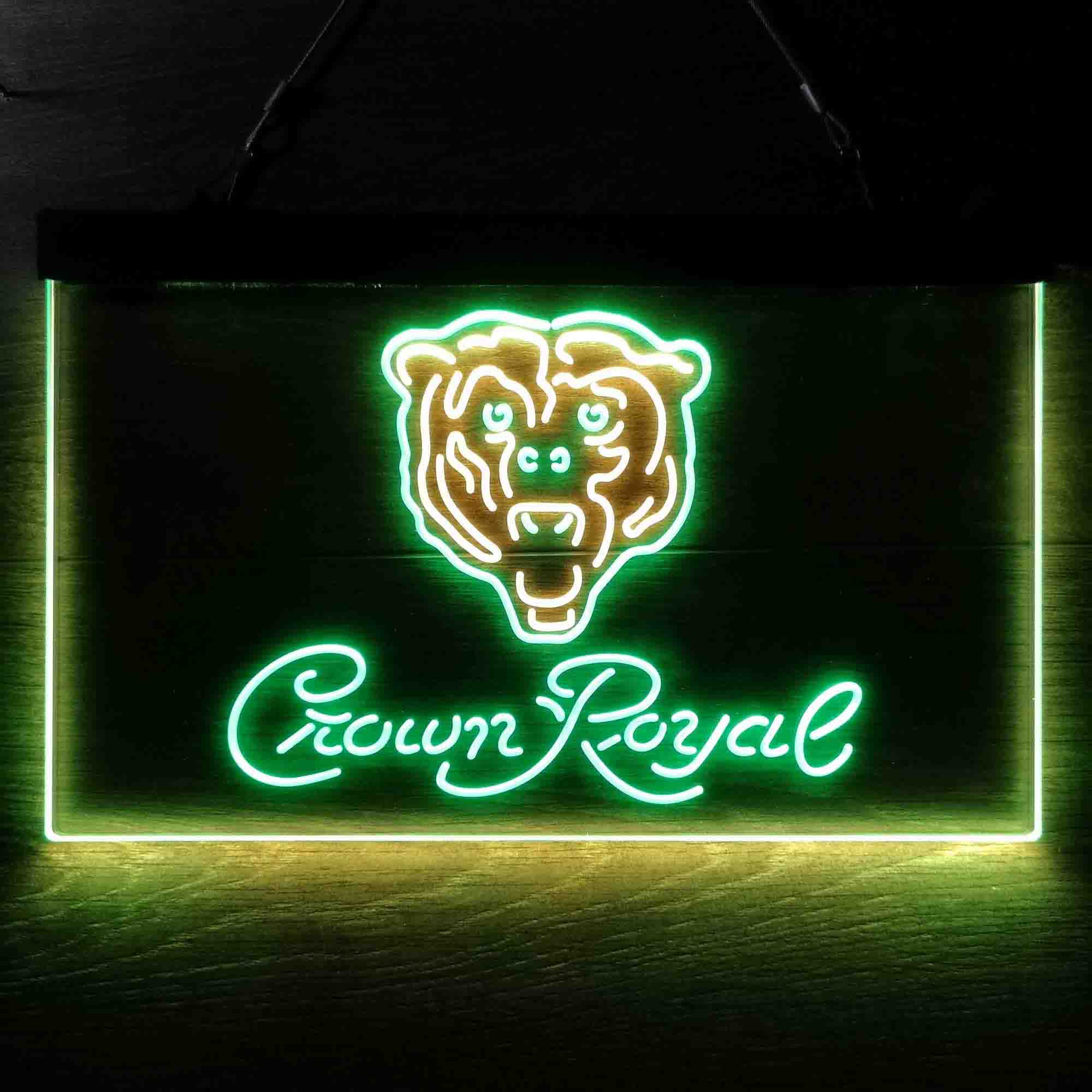 Chicago Bears Crown Royal Bar Neon-Like LED Sign - ProLedSign