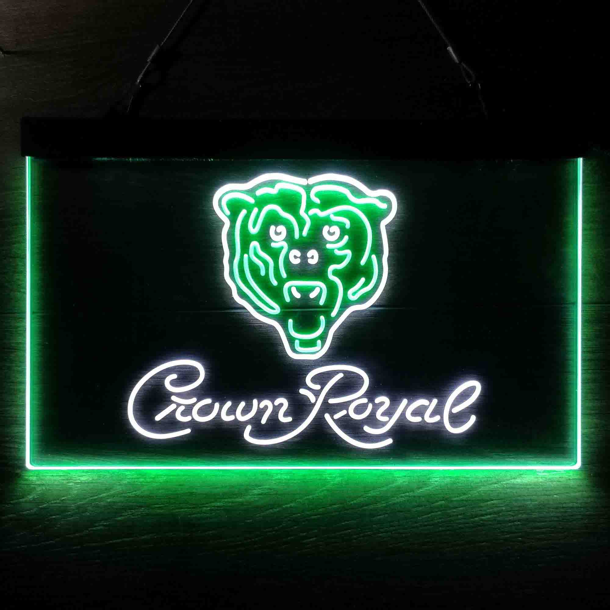 Chicago Bears Crown Royal Bar Neon-Like LED Sign - ProLedSign