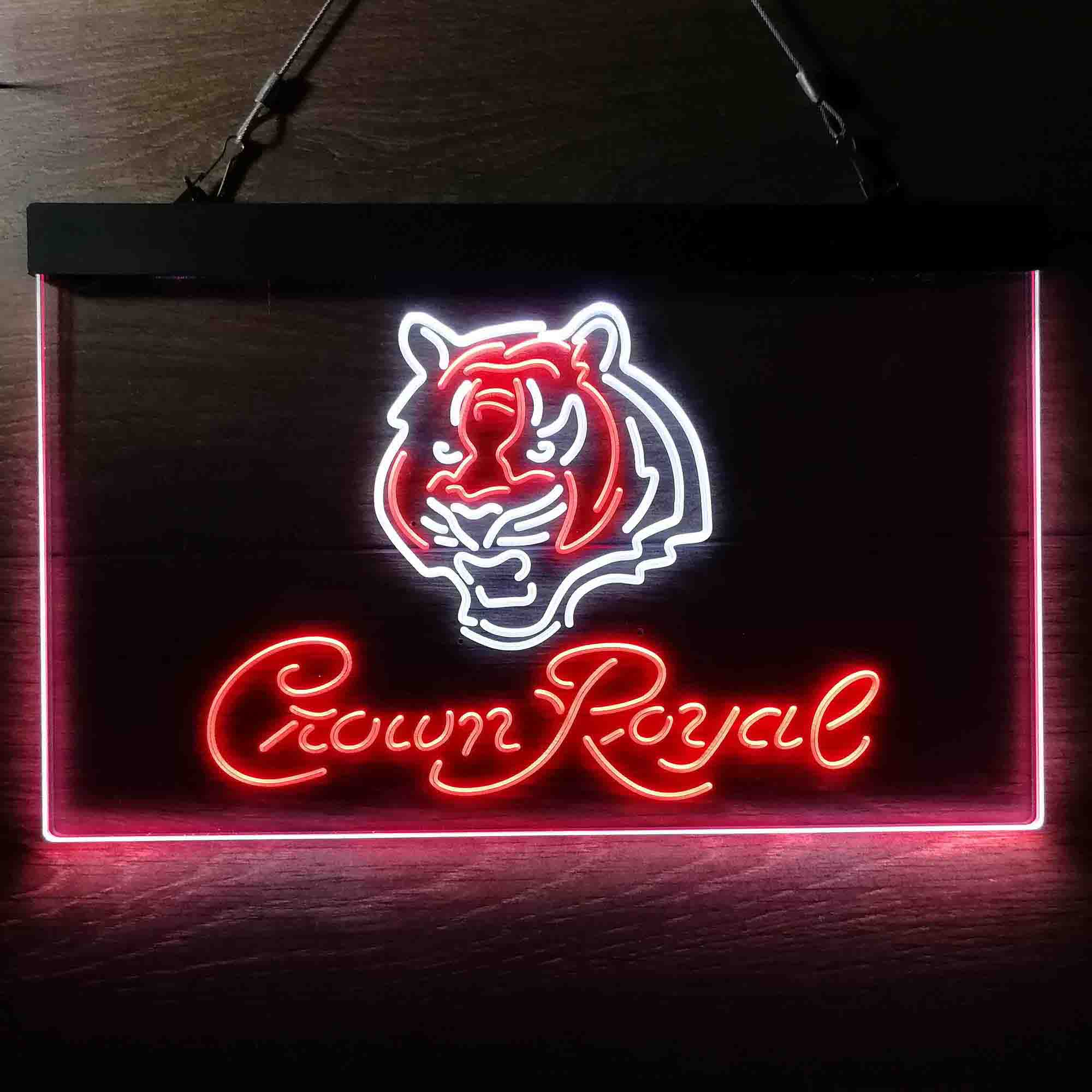 Crown Royal Bar Cincinnati Bengals Est. 1968 Neon-Like LED Sign - ProLedSign