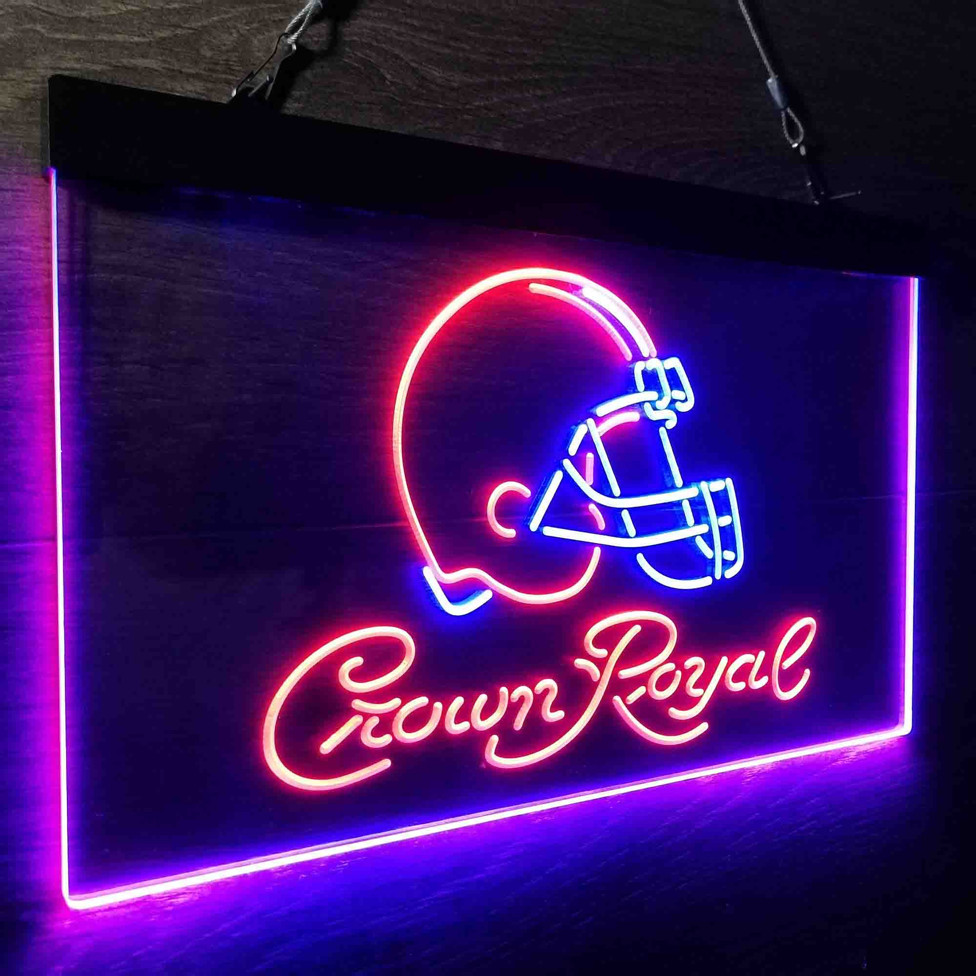 Cleveland Browns Crown Royal Bar Neon-Like LED Sign - ProLedSign