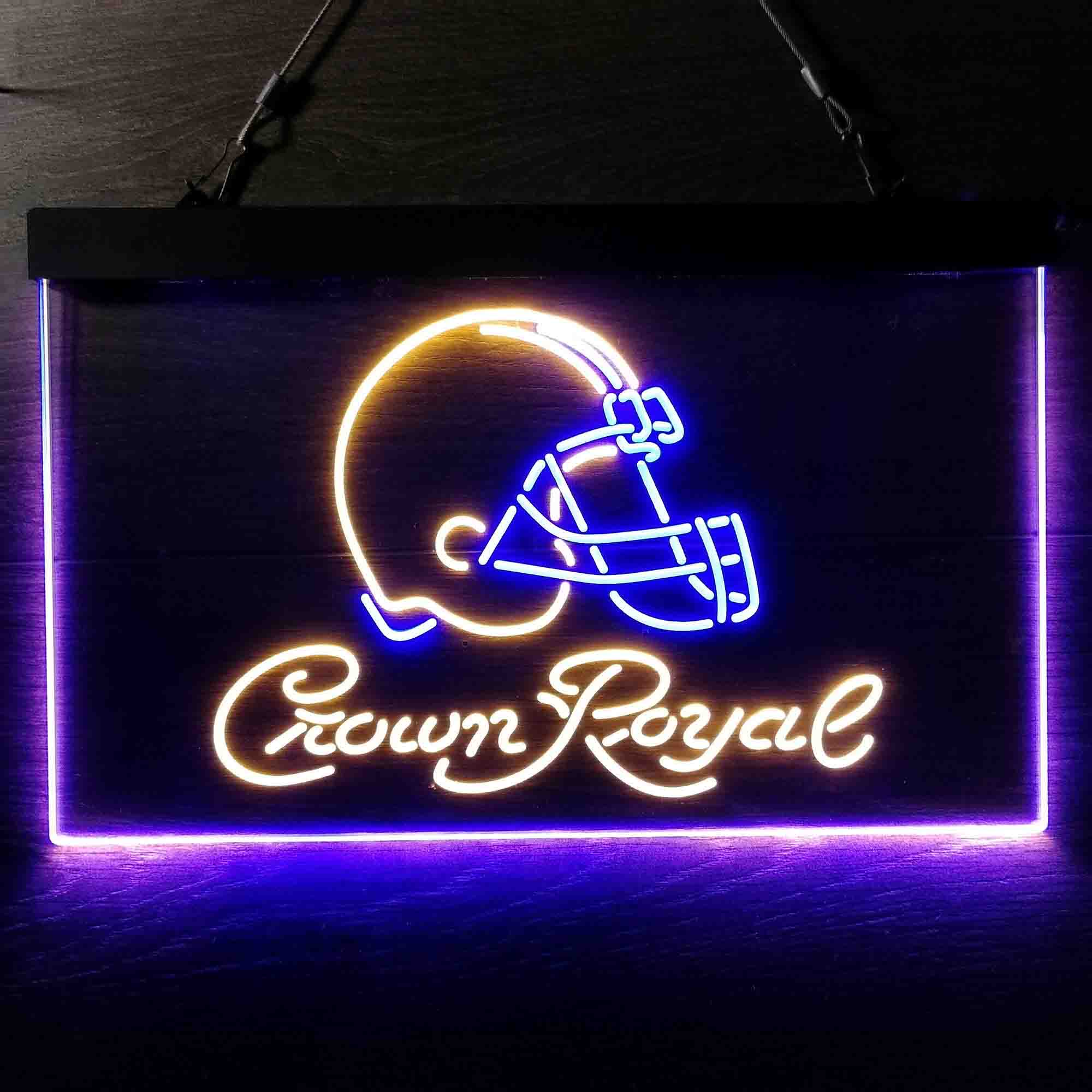 Cleveland Browns Crown Royal Bar Neon-Like LED Sign - ProLedSign