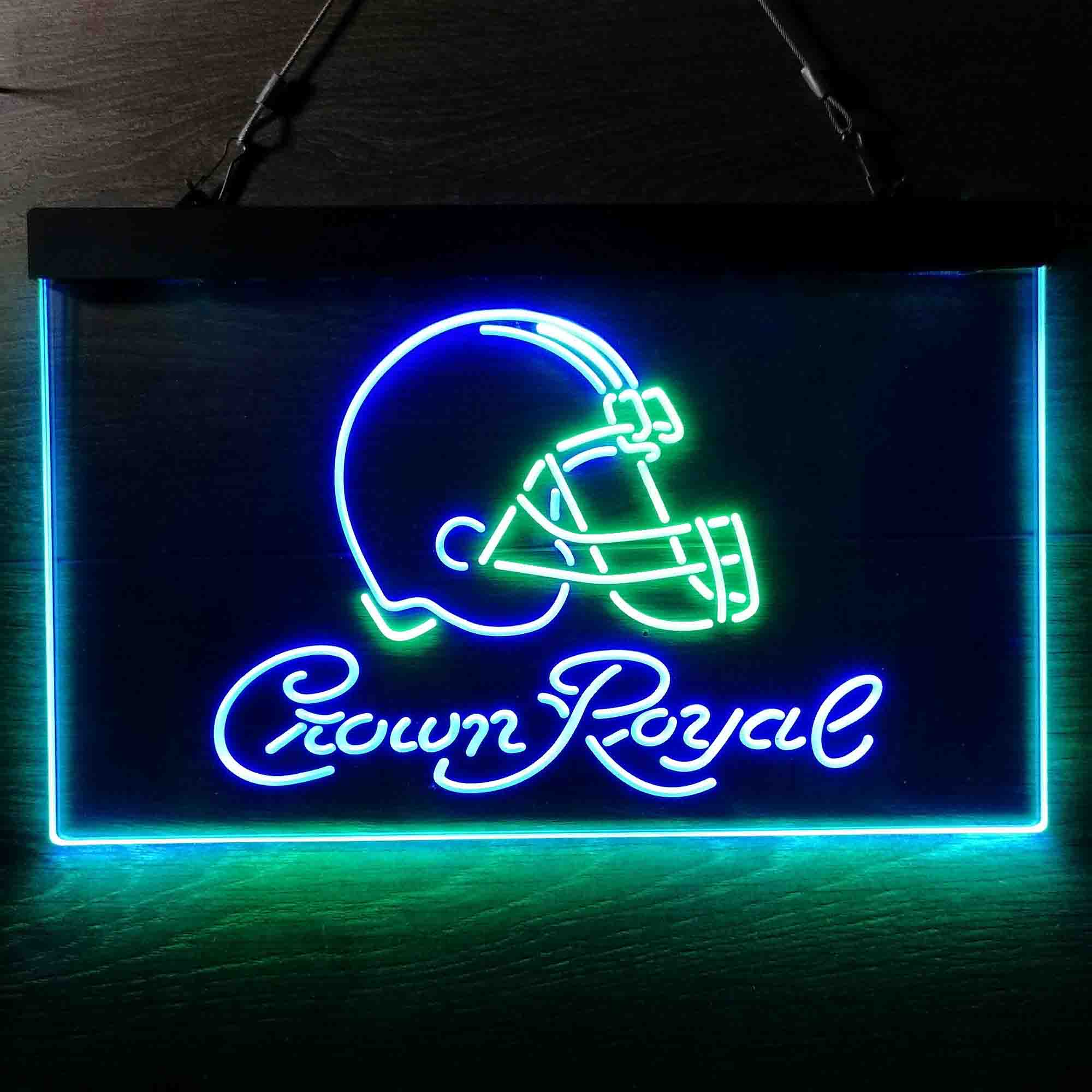 Cleveland Browns Crown Royal Bar Neon-Like LED Sign - ProLedSign