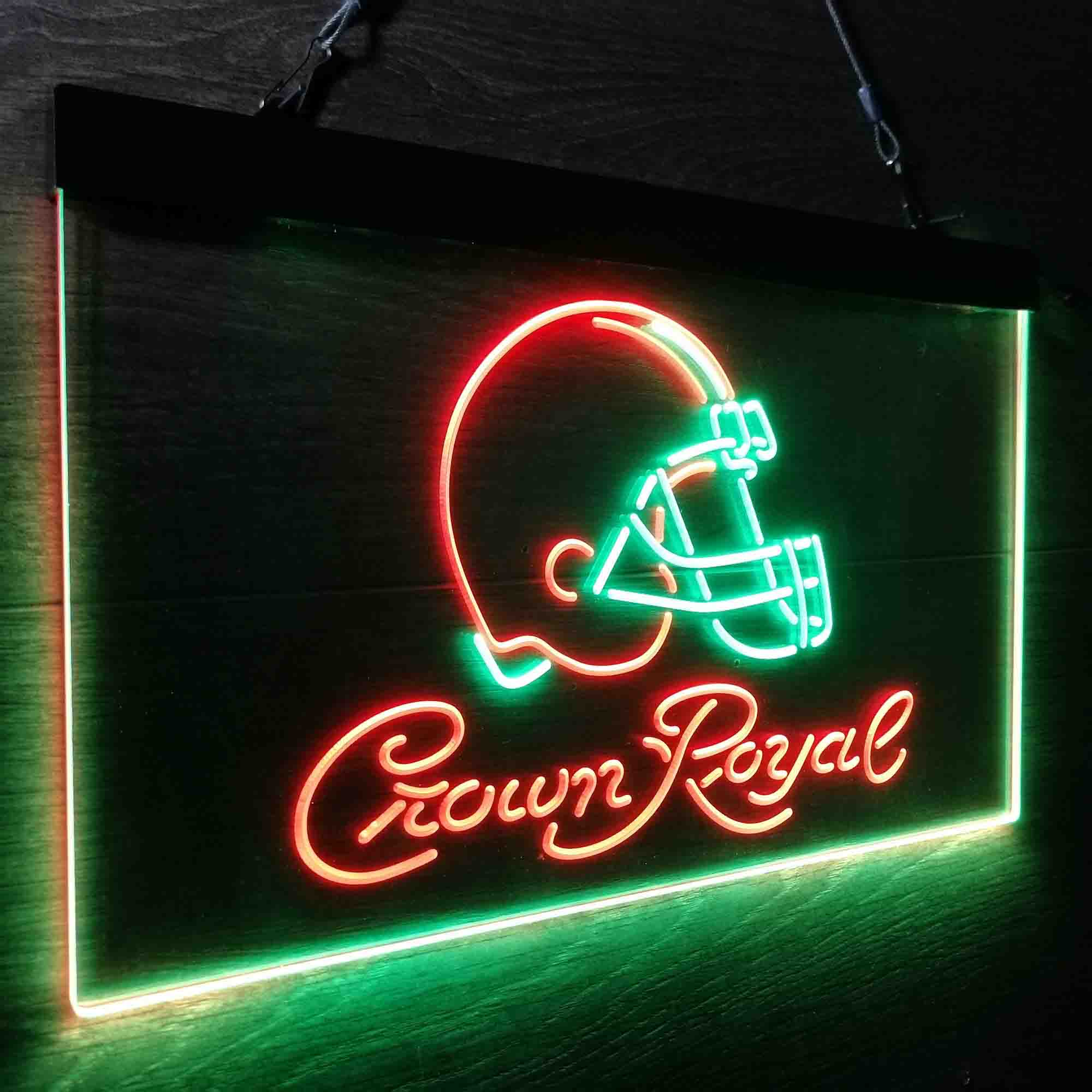 Cleveland Browns Crown Royal Bar Neon-Like LED Sign - ProLedSign