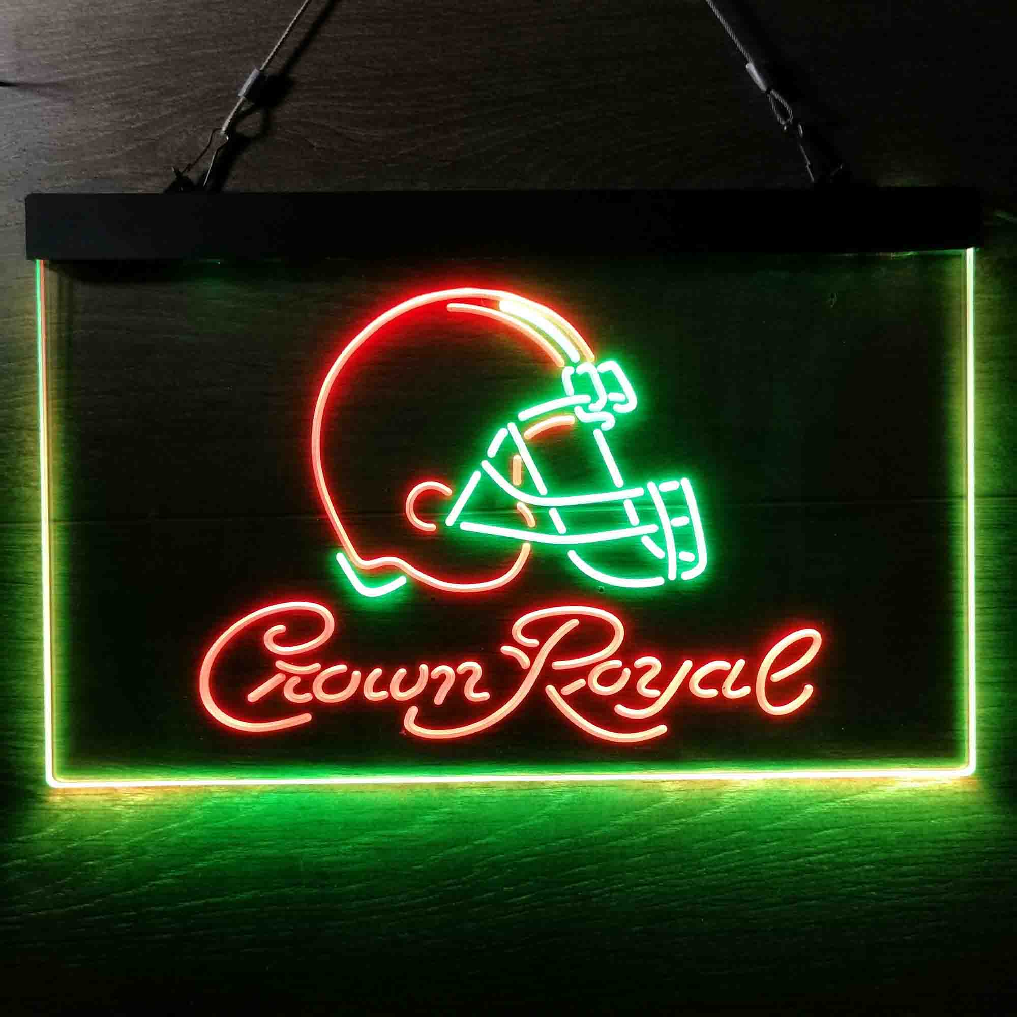 Cleveland Browns Crown Royal Bar Neon-Like LED Sign - ProLedSign