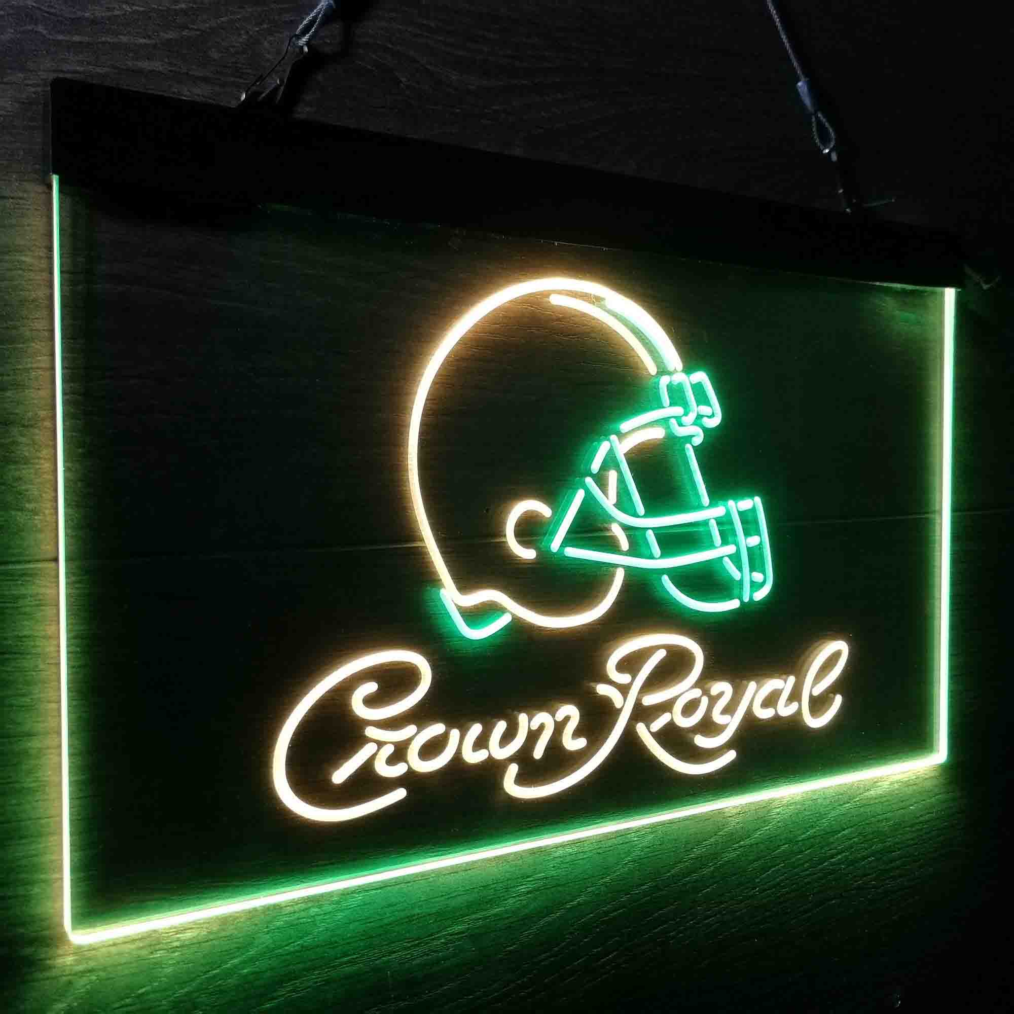 Cleveland Browns Crown Royal Bar Neon-Like LED Sign - ProLedSign