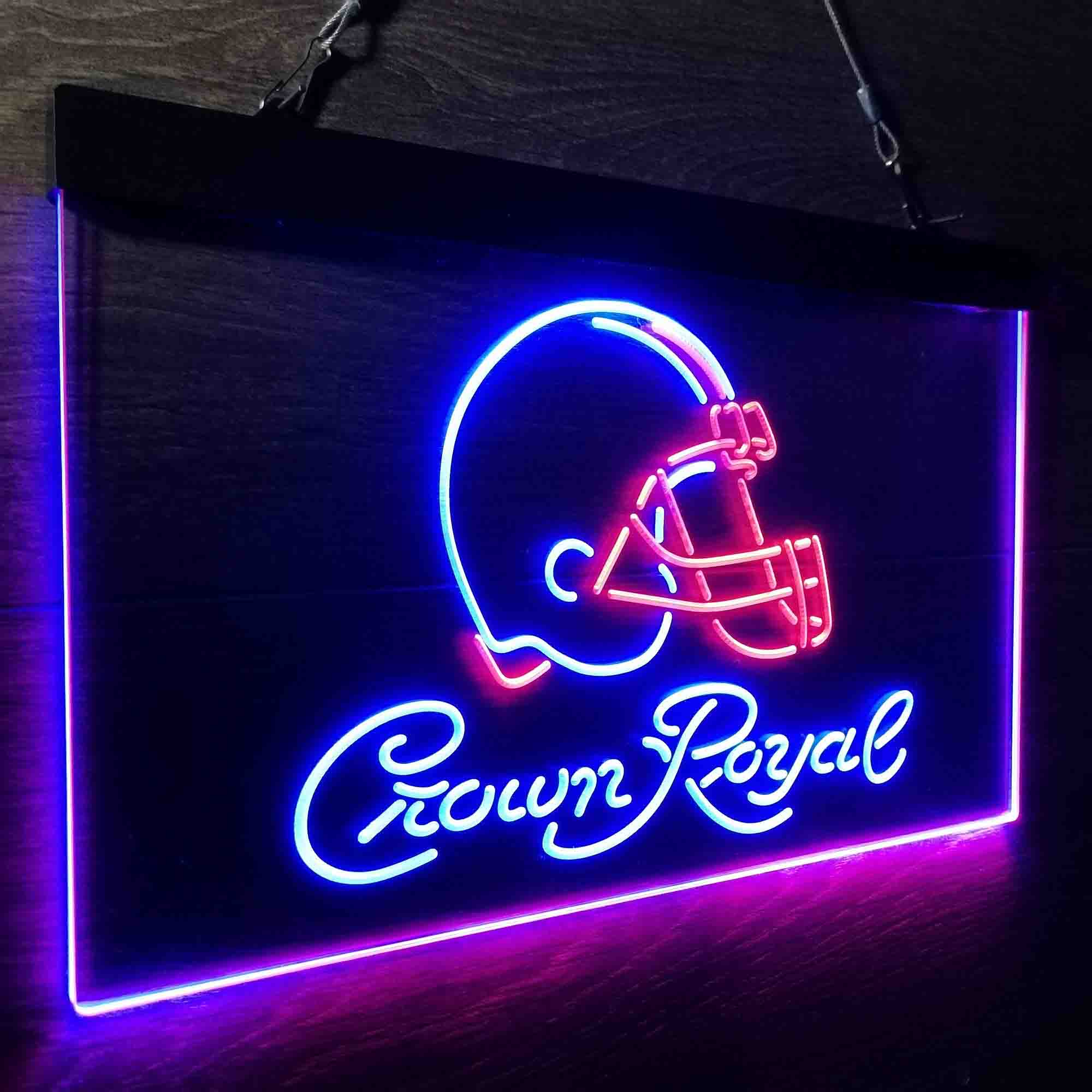 Cleveland Browns Crown Royal Bar Neon-Like LED Sign - ProLedSign