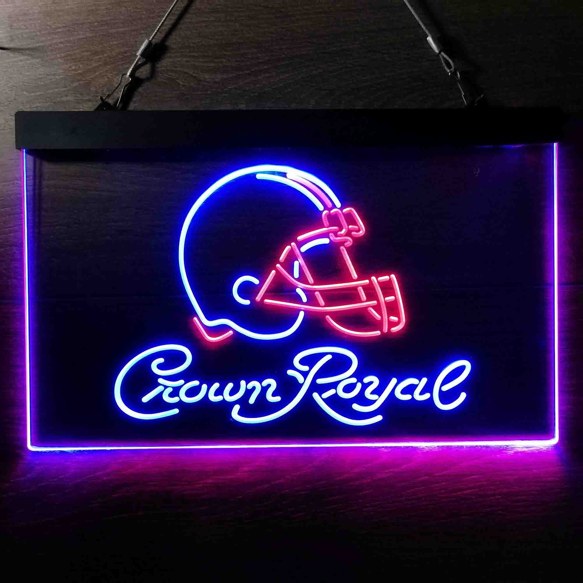 Cleveland Browns Crown Royal Bar Neon-Like LED Sign - ProLedSign