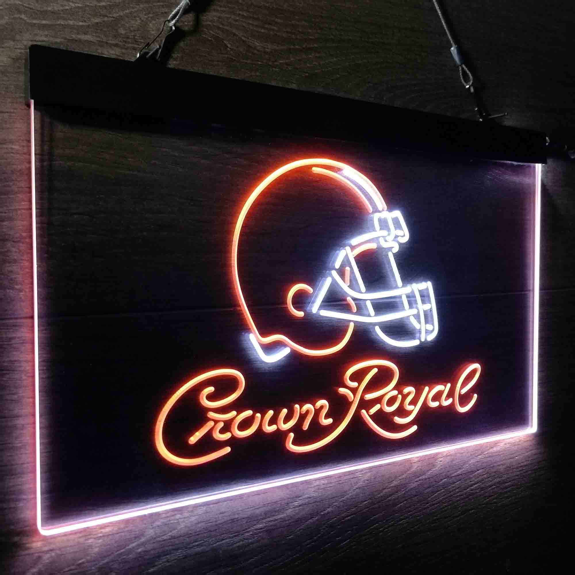 Cleveland Browns Crown Royal Bar Neon-Like LED Sign - ProLedSign