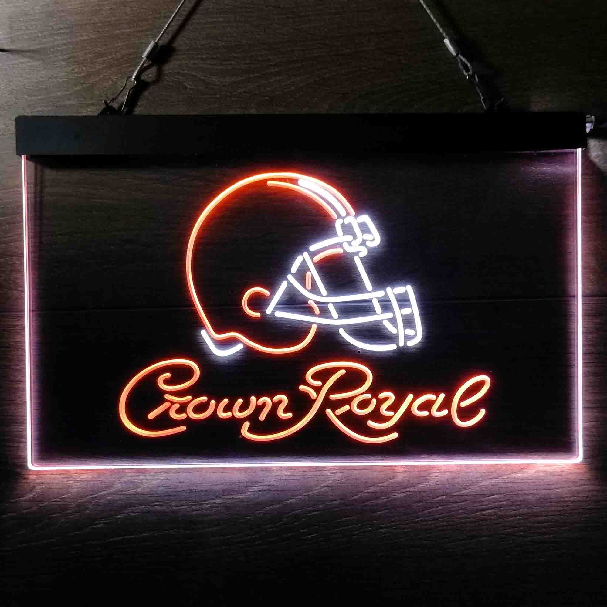 Cleveland Browns Crown Royal Bar Neon-Like LED Sign - ProLedSign