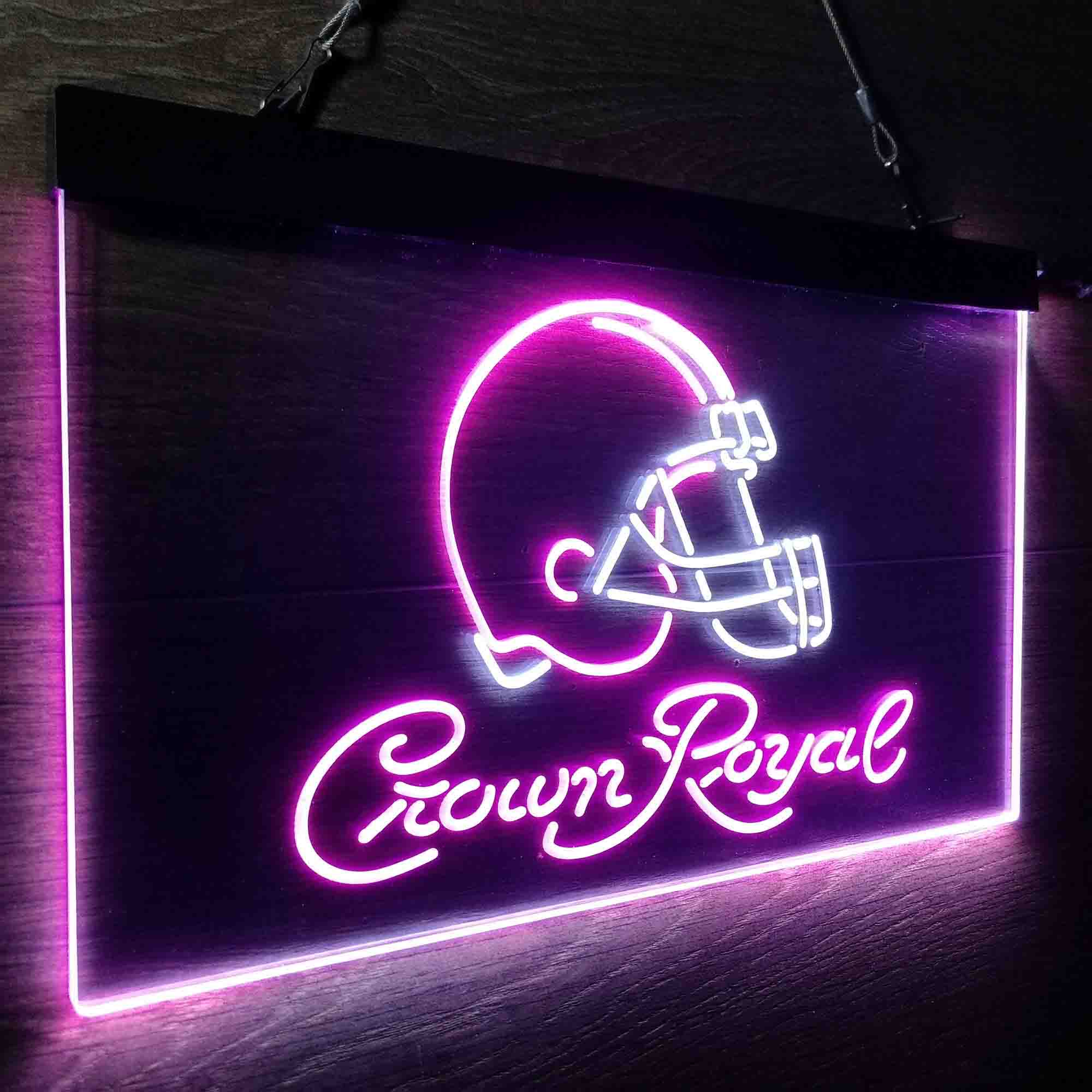 Cleveland Browns Crown Royal Bar Neon-Like LED Sign - ProLedSign