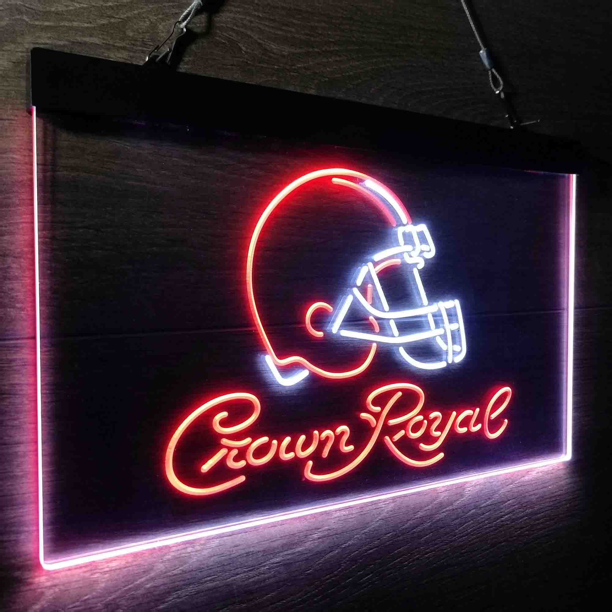 Cleveland Browns Crown Royal Bar Neon-Like LED Sign - ProLedSign