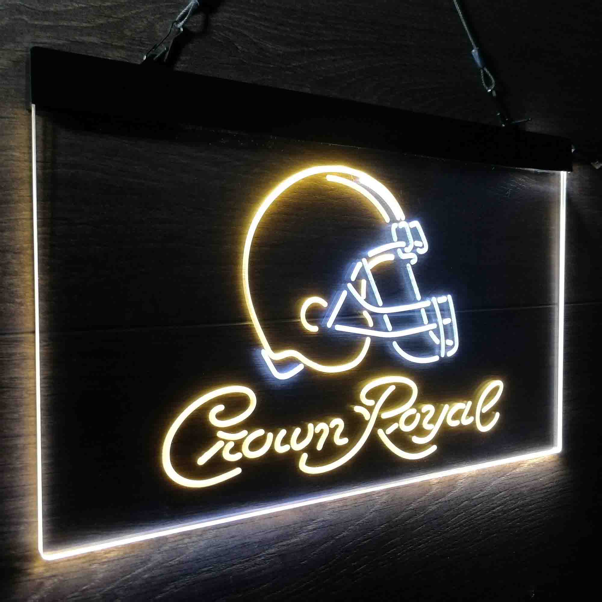 Cleveland Browns Crown Royal Bar Neon-Like LED Sign - ProLedSign