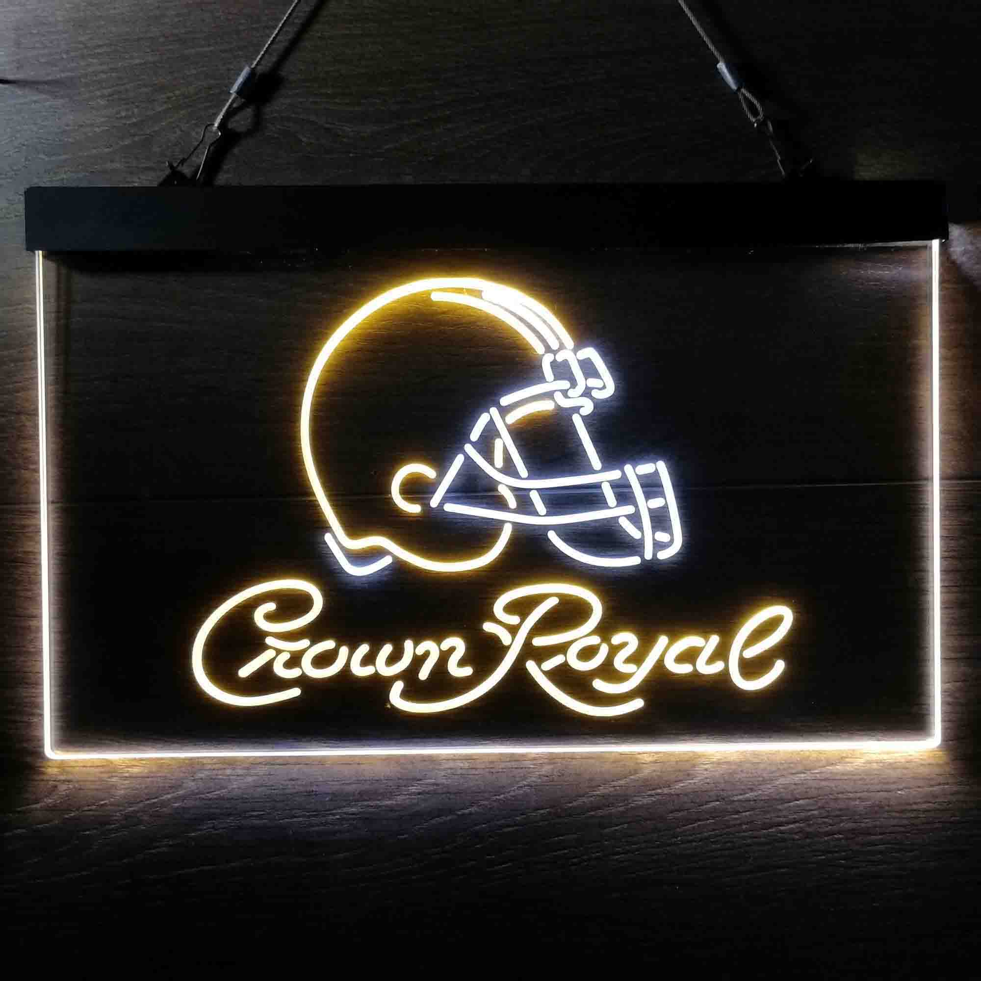 Cleveland Browns Crown Royal Bar Neon-Like LED Sign - ProLedSign