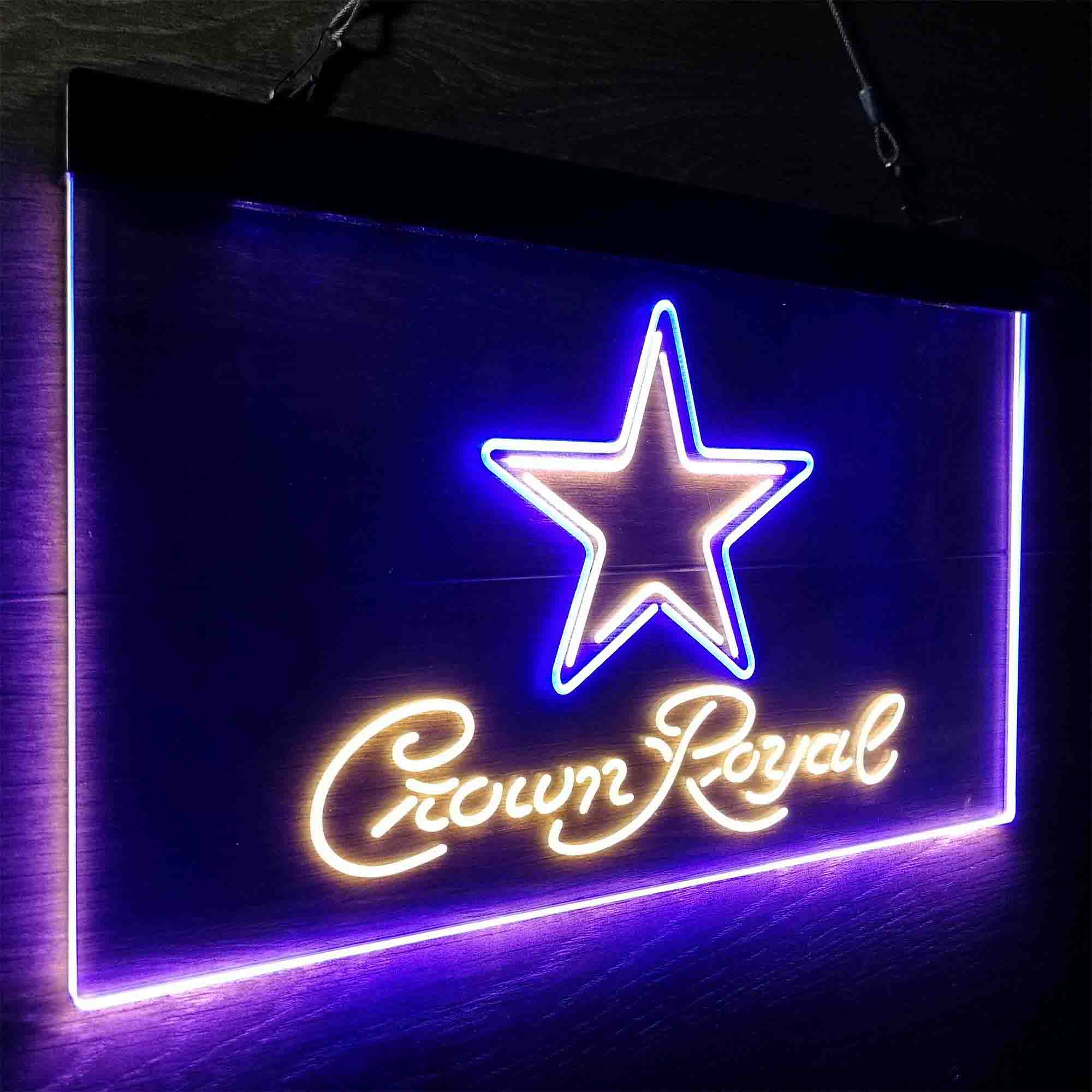 Dallas Cowboys Crown Royal Neon-Like LED Sign - ProLedSign