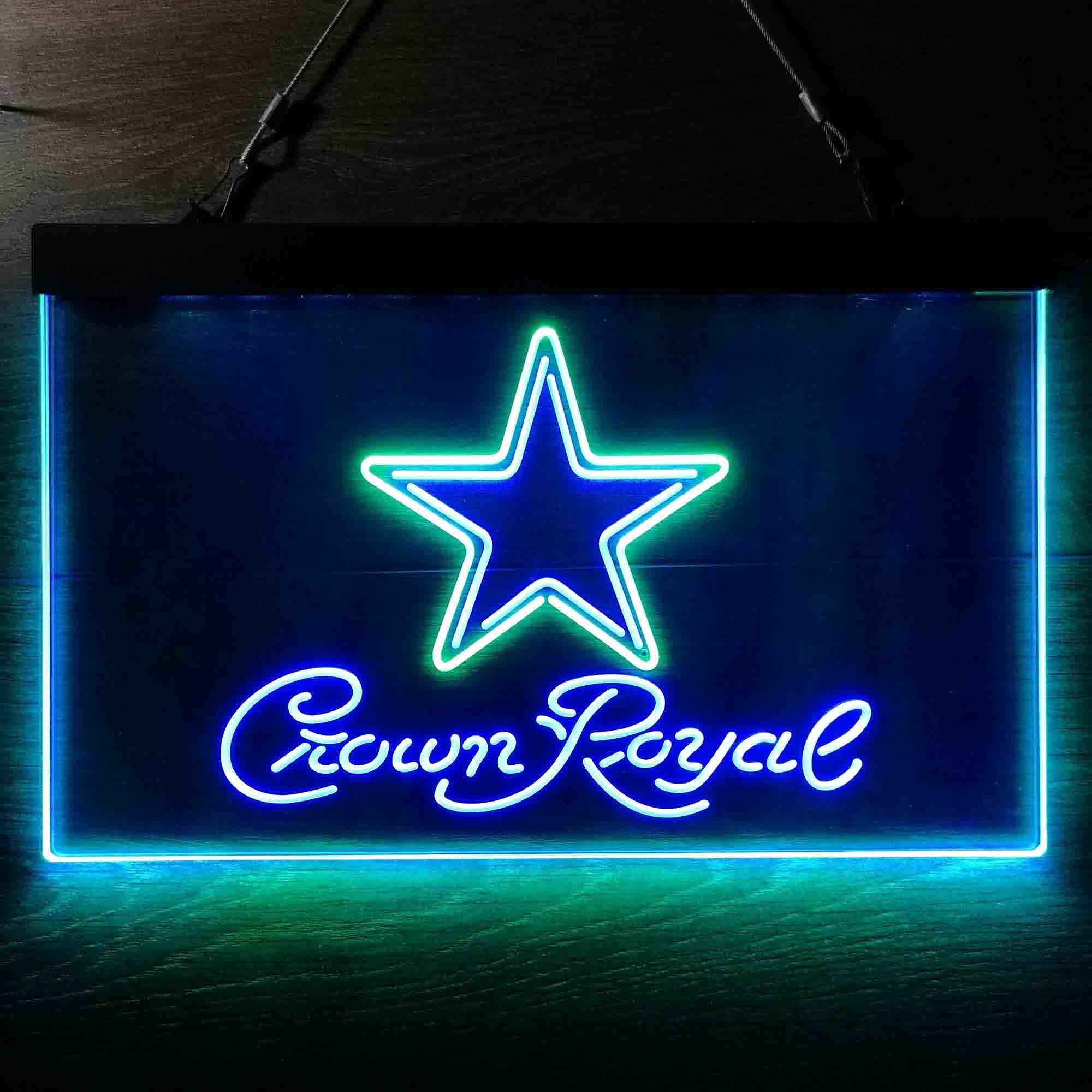 Dallas Cowboys Crown Royal Neon-Like LED Sign - ProLedSign