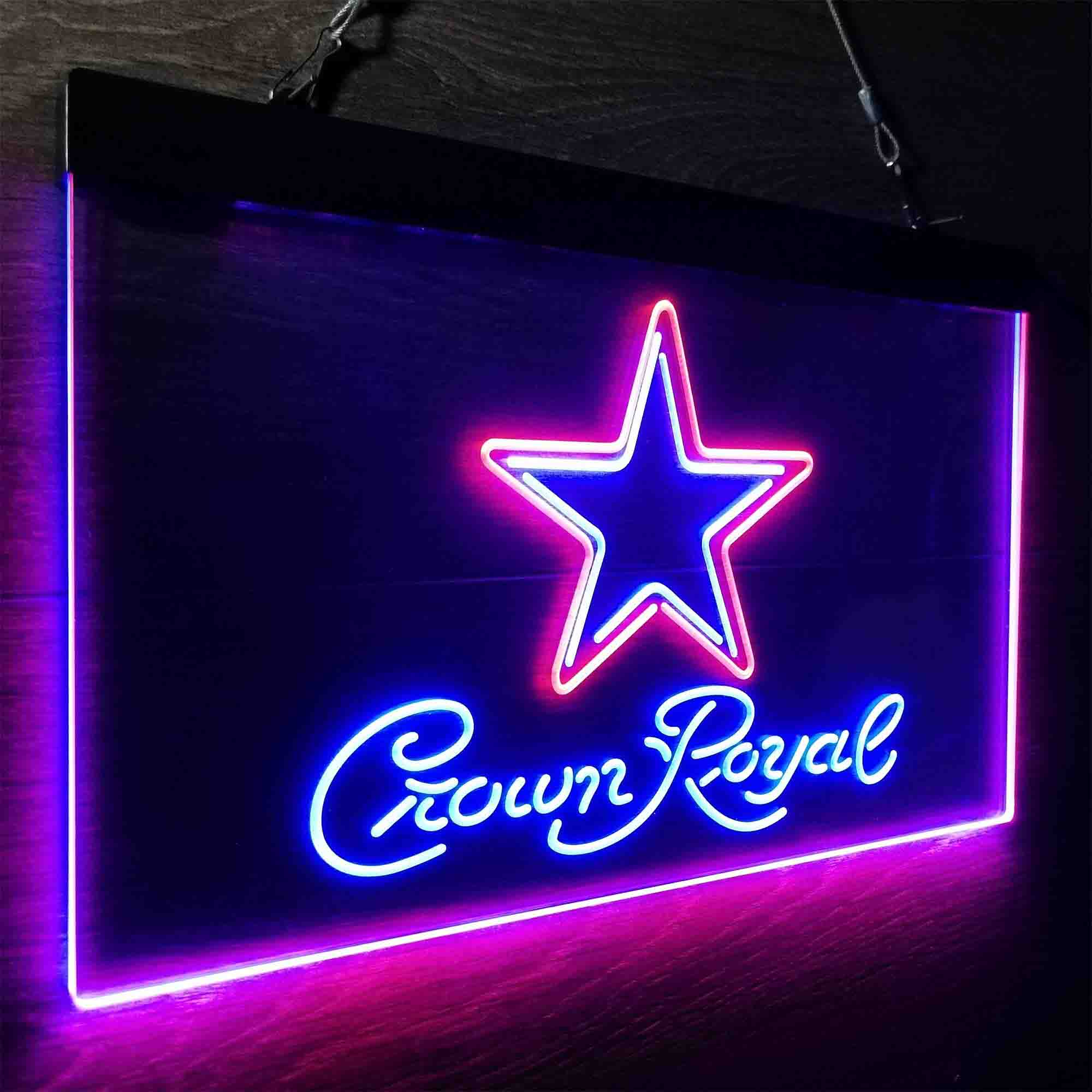 Dallas Cowboys Crown Royal Neon-Like LED Sign - ProLedSign