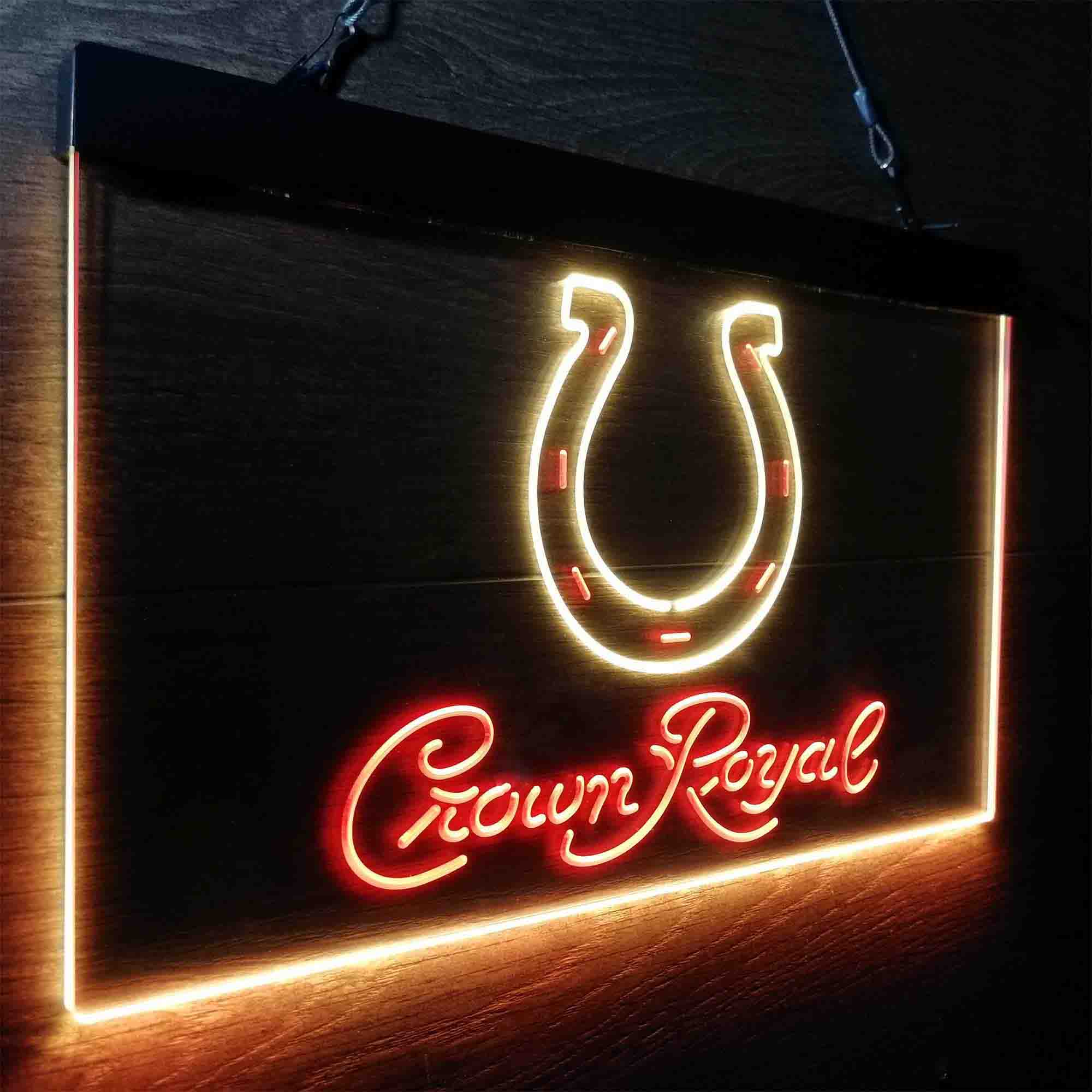 Indianapolis Colts Crown Royal Bar Neon-Like LED Sign - ProLedSign